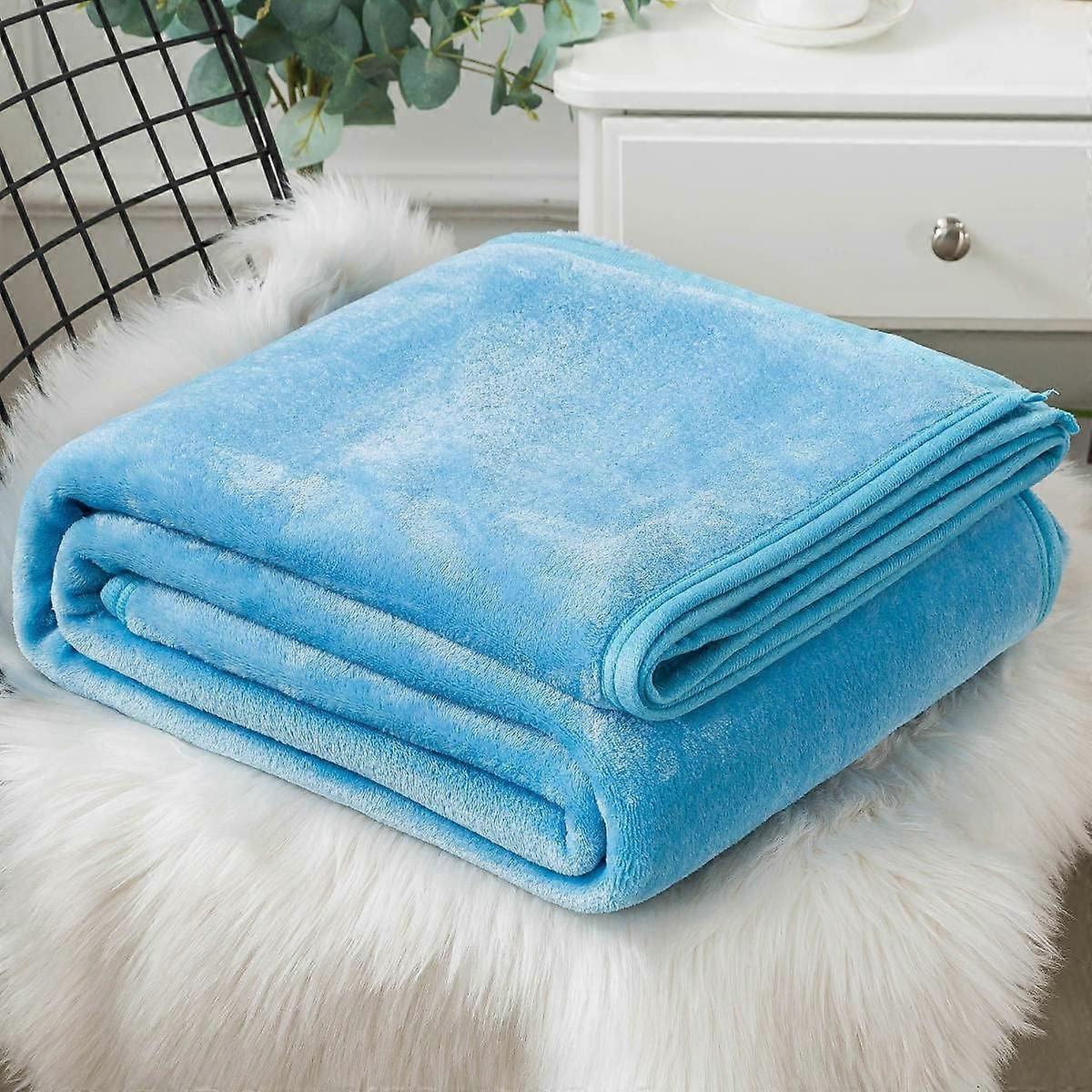 Blanket for Bed Summer, King Size Fleece Mink Throw Blanket, Full Size Bed Sofa and Recliner Nap Blankets
