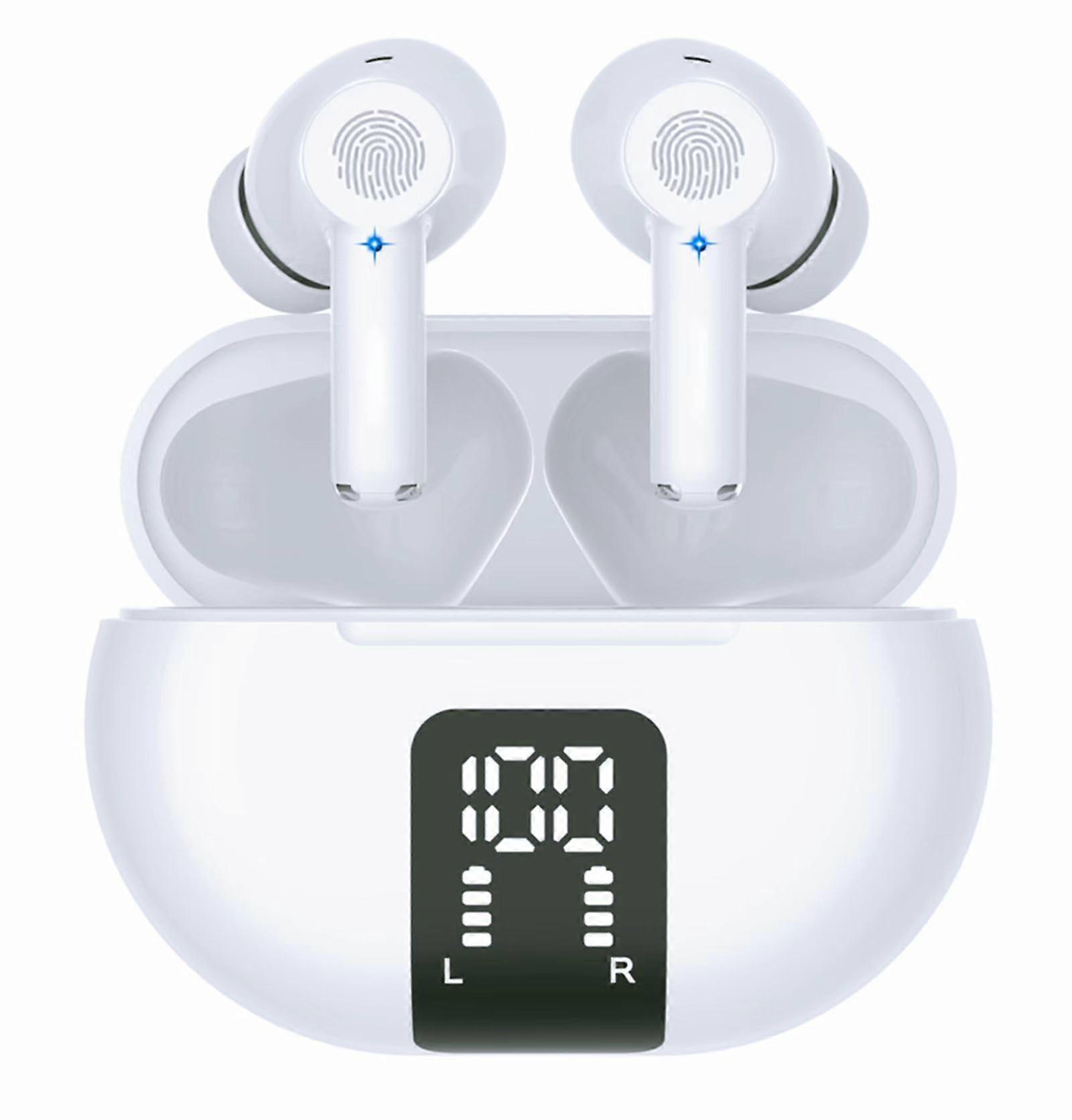 AI Translation Earbuds, 3-in-1 Real-Time Translator, 144 Languages, Bluetooth Earbuds with App for Travel and Business, Light White