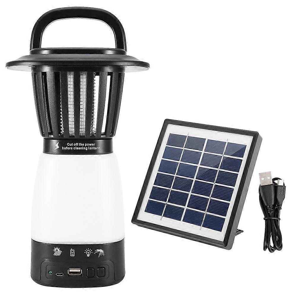 USB Charging LED Mosquito Killer Lamp Anti Multifunction Camping Light with Solar Panel