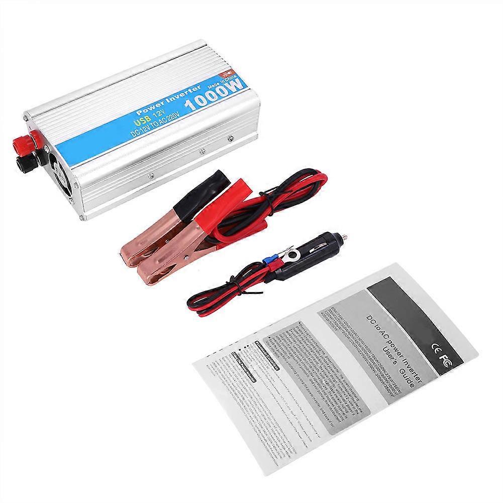 12V to 220V 1000W Car Auto Vehicle Power Inverter Sine Modified Wave Converter with USB