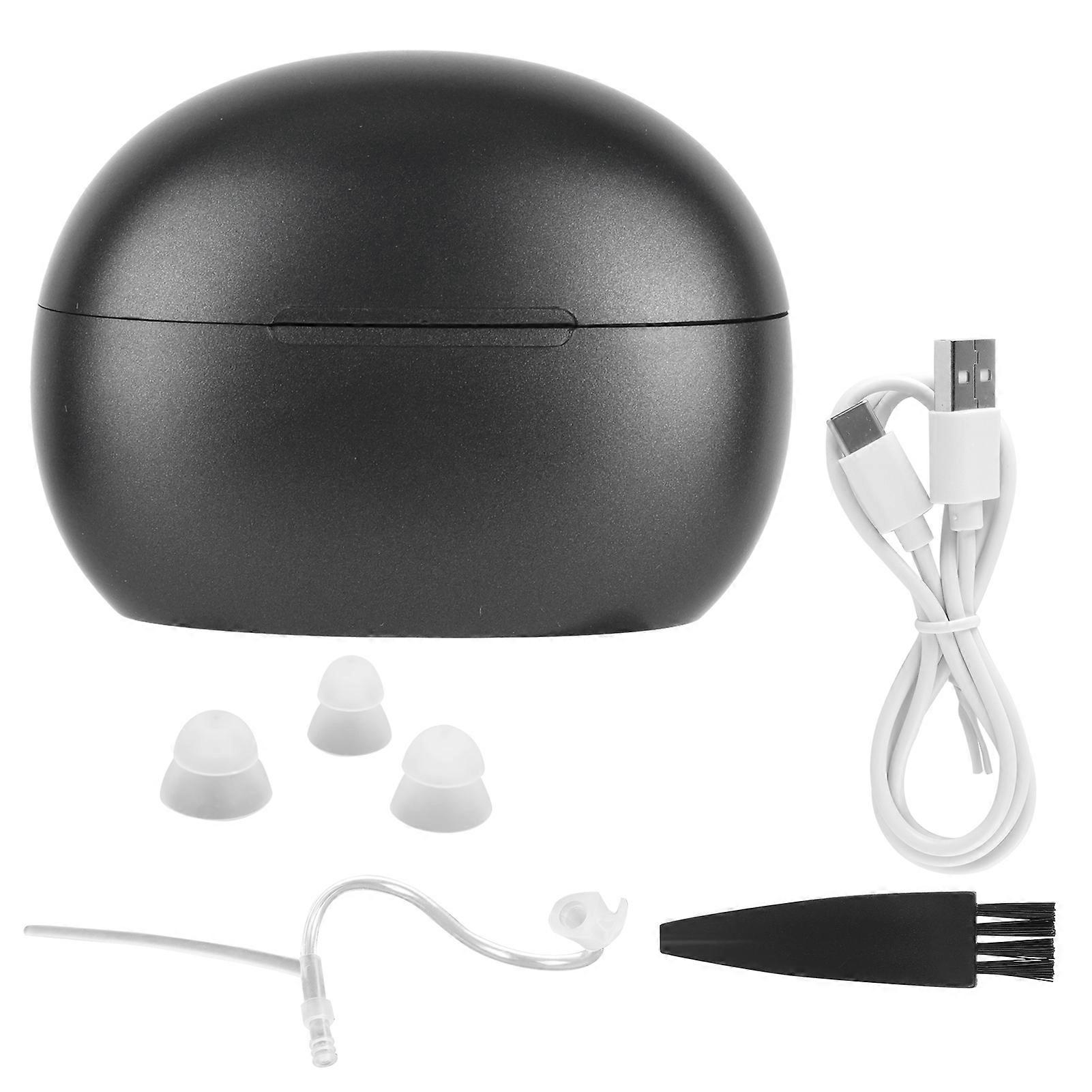 Rechargeable Digital Hearing Aid Headphones with Charging Case - Clear Sound for Elderly