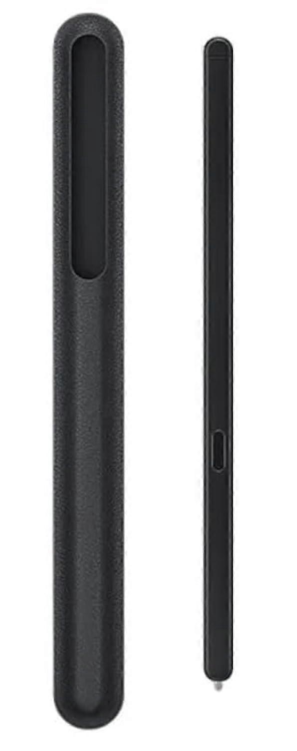 Galaxy Fold 5 Stylus Pen Compatible with Z Fold 5 Edition S Pen, Black Leather Sheath and Extra Tips/Nibs Included