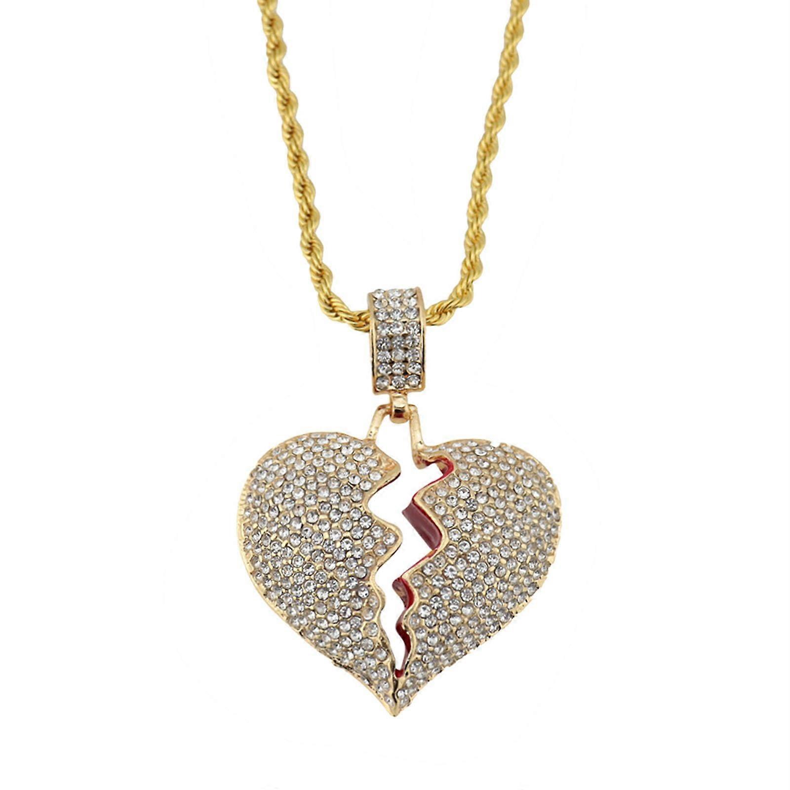 Broken heart necklace