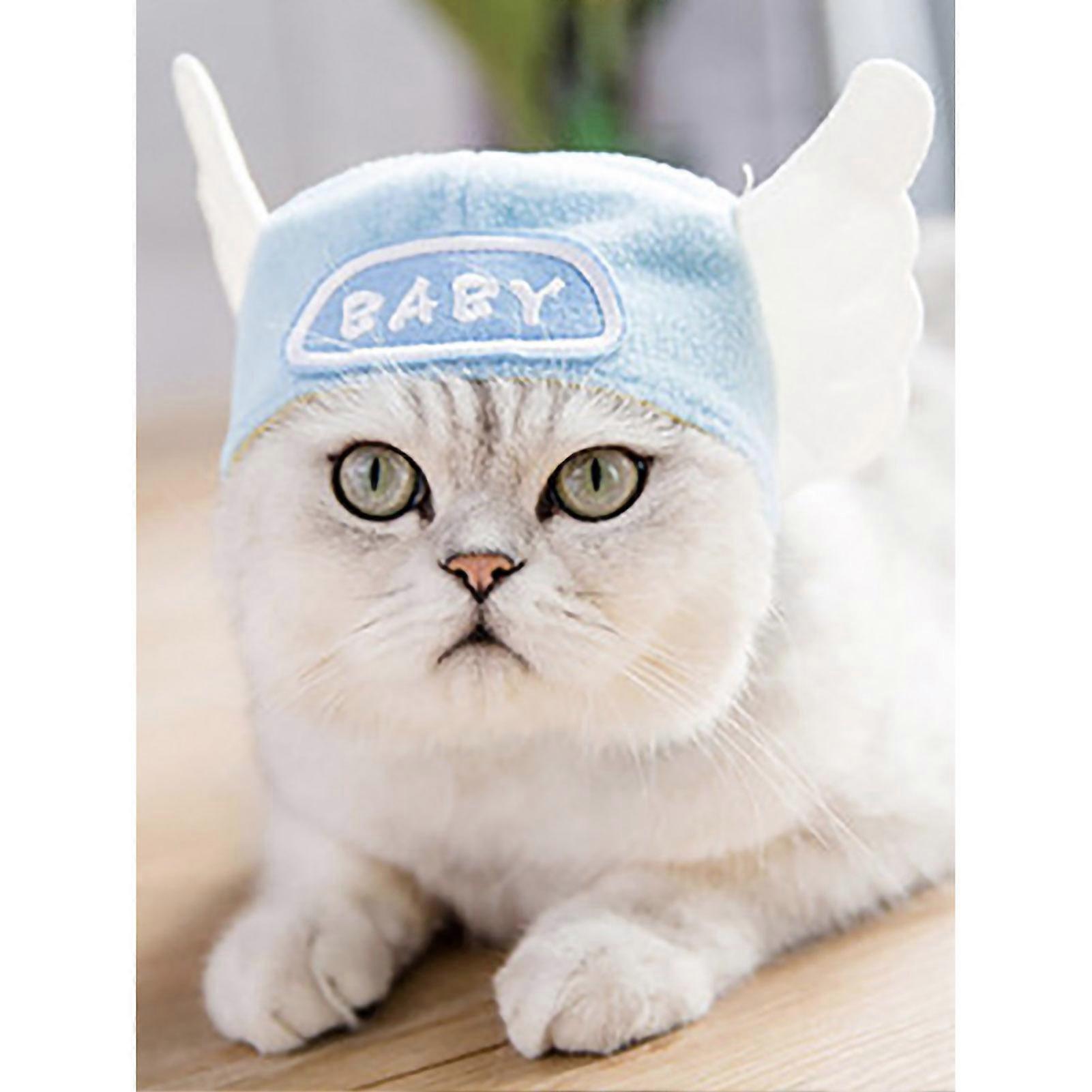 Pet Hat Light Weight Polyester Soft Comfortable Portable Cute Cat Cap for Cats Dogs