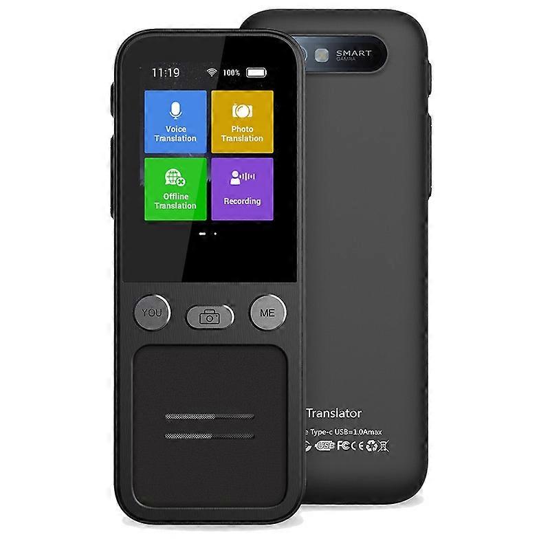 T16 Smart AI Translation Travel Translator Supports 138 Language Mutual Translation 14 Offline Translation T16 Black