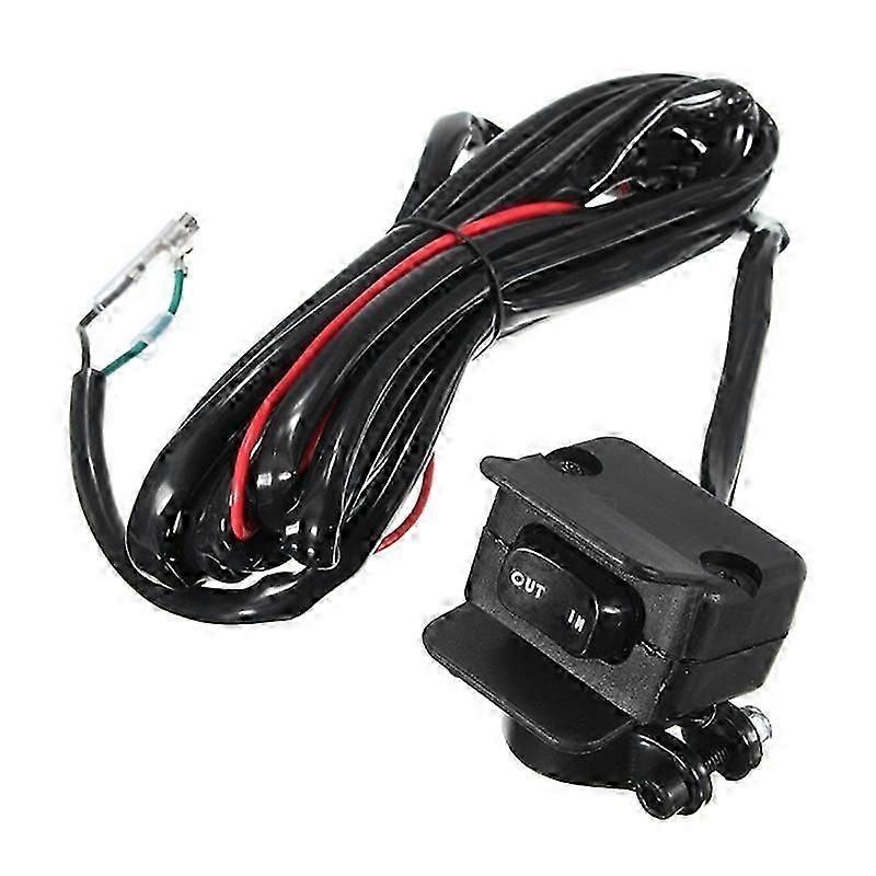 12v Winch Solenoid Relay Contactor Winch Rocker Thumb Switch Set Handle Bar Control Switch Easy Installation For Atv Utv