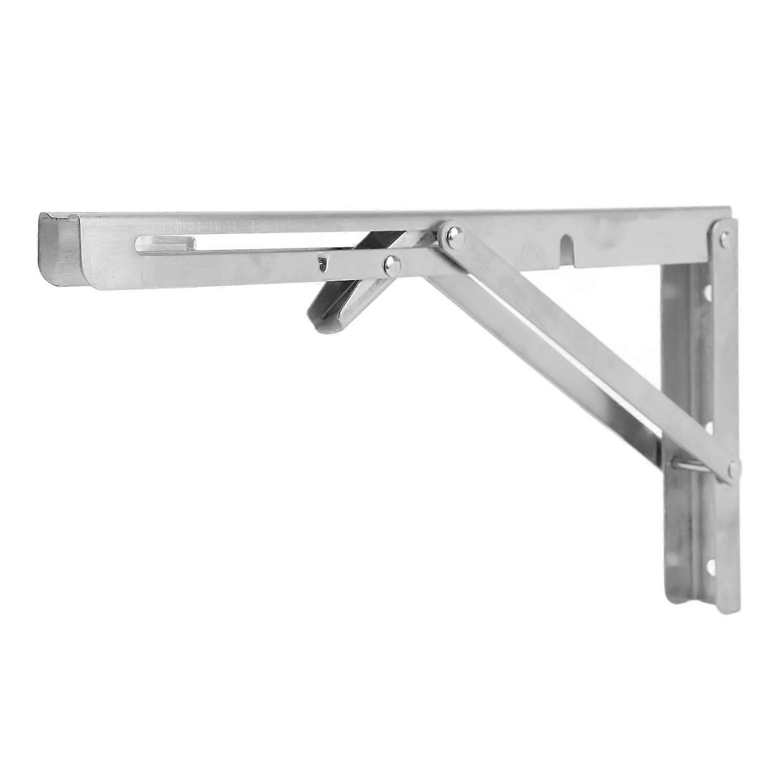 Folding Bracket Stainless Steel 12in Strong Support Floating Collapsible Shelf Brackets for RV Boat Yacht
