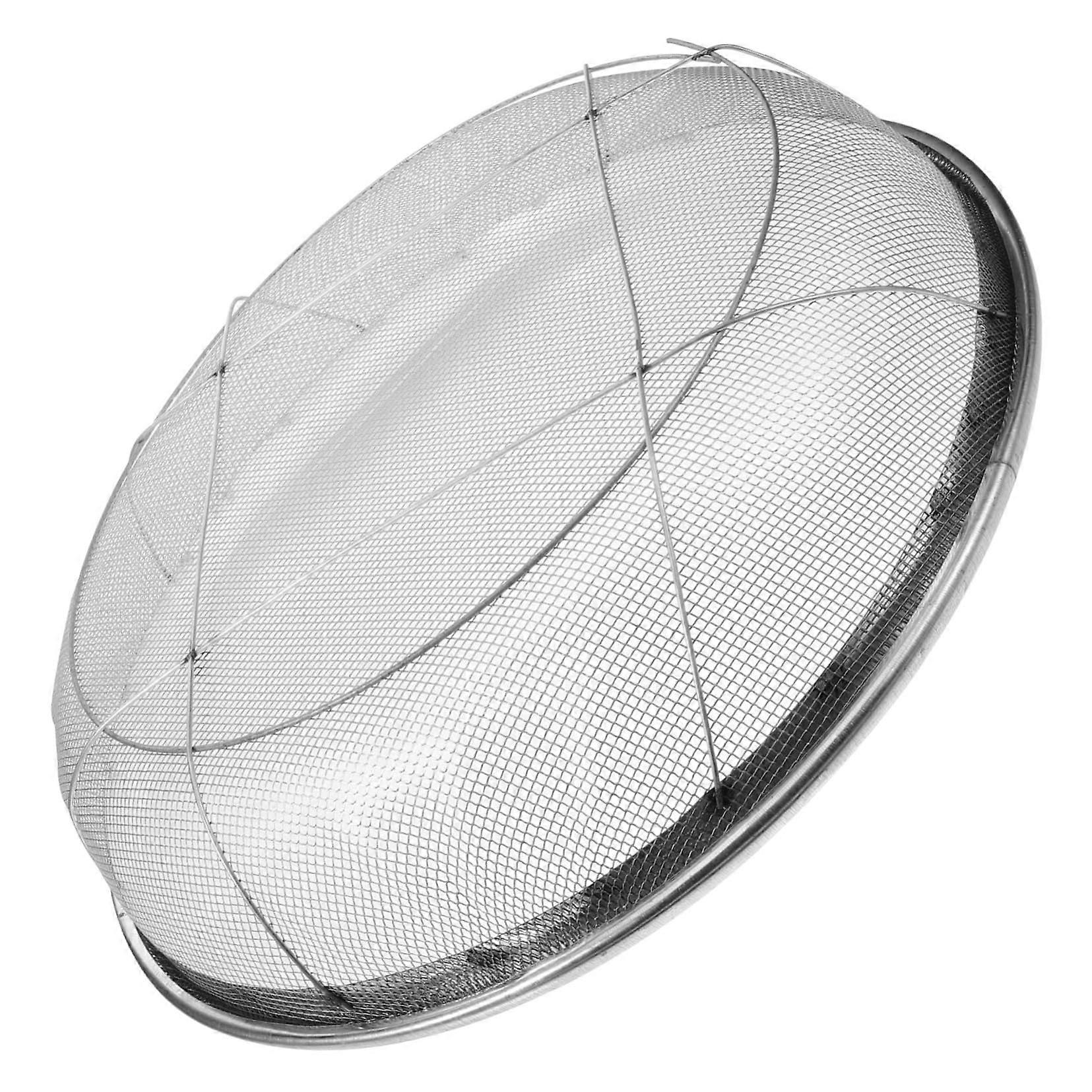 Stainless Steel Soil Sifter Garden Tool for Filtering Stones Manual Rocks Sifting Pan for Planting Soil and Carry
