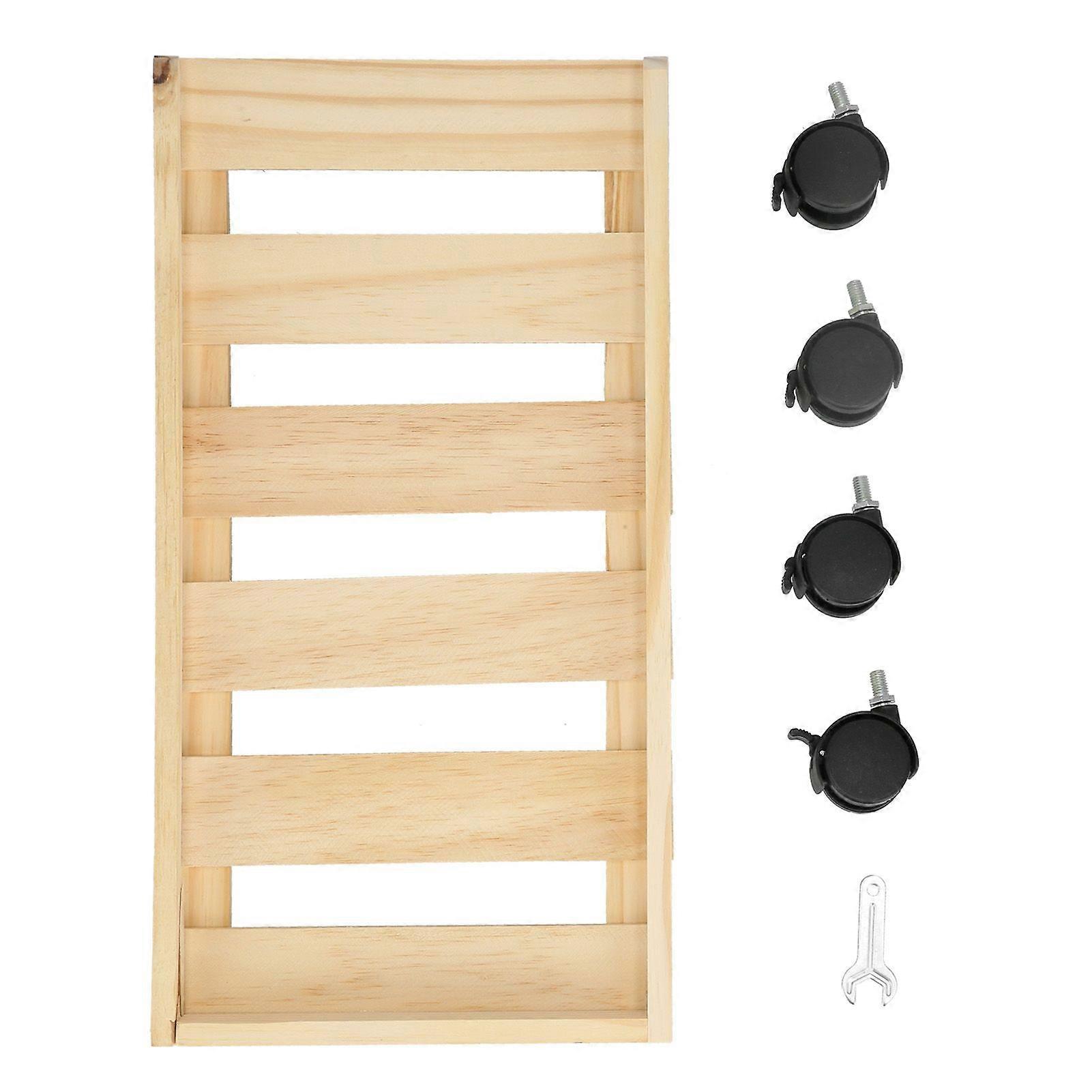 Mobile Computer Host Bracket Wooden CPU Stand with Good Heat Dissipation Performance for Office and Home