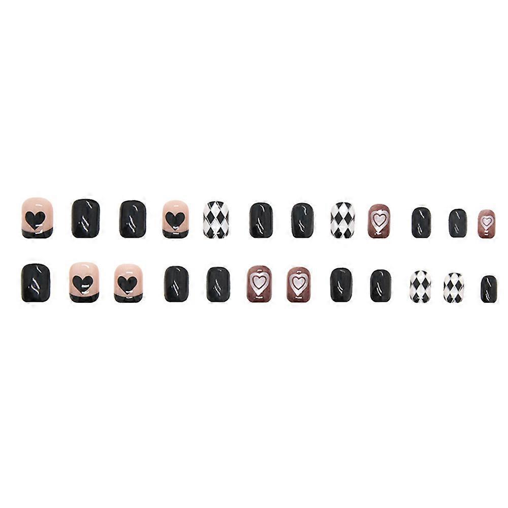 Solid Black Artificial Nails Fit Perfectly False Nails