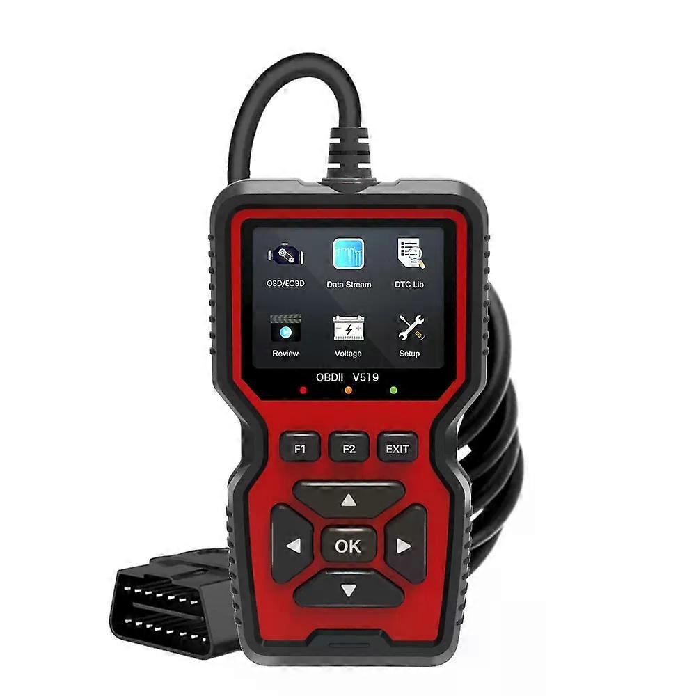 New OBD2 V519 Scanner Live Data Professional Mechanic OBDII Diagnostic Code Reader Tool for Check Engine Light Read/Erase Codes