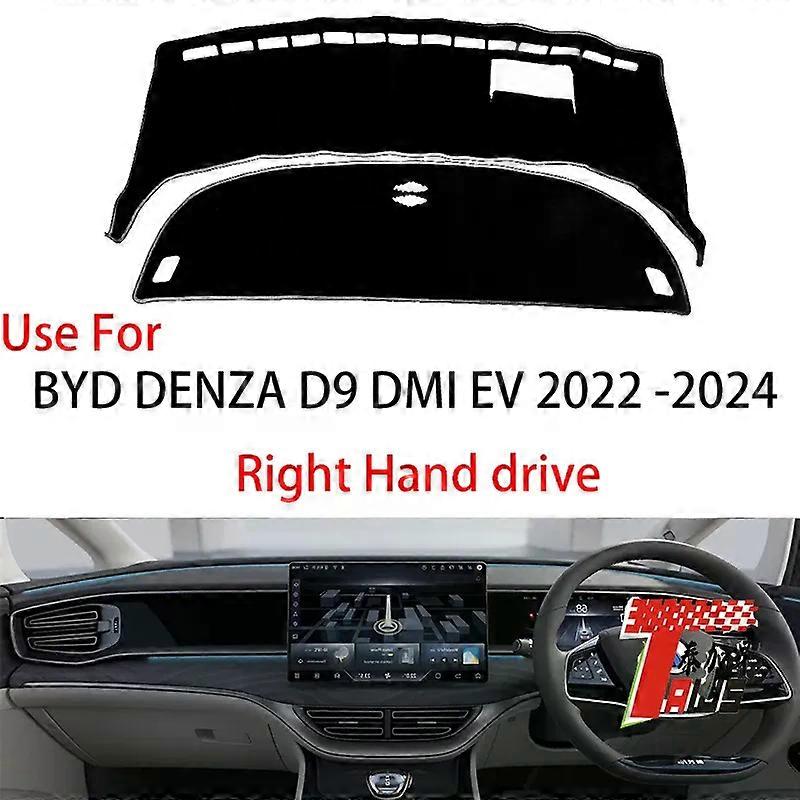 Appliquer TAIJS Factory Sport Mode Polyester Fibre Voiture Couverture de tableau de bord pour BYD denza d9 2022-2024 Conduite à droite