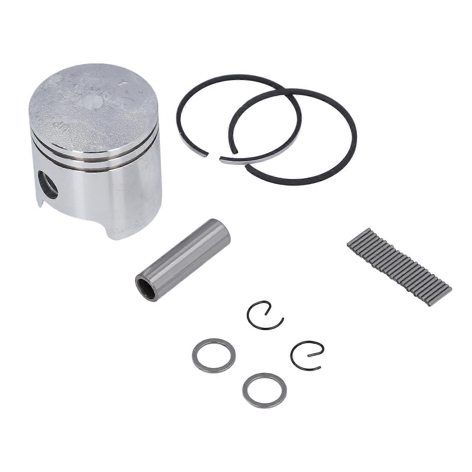 Outboard Motor Piston Set 6E7‑11631‑00‑97 Boat Motor Piston Assy Ring Set with Piston Pin Roller for 2 Stroke 15HP Outboard Engine 