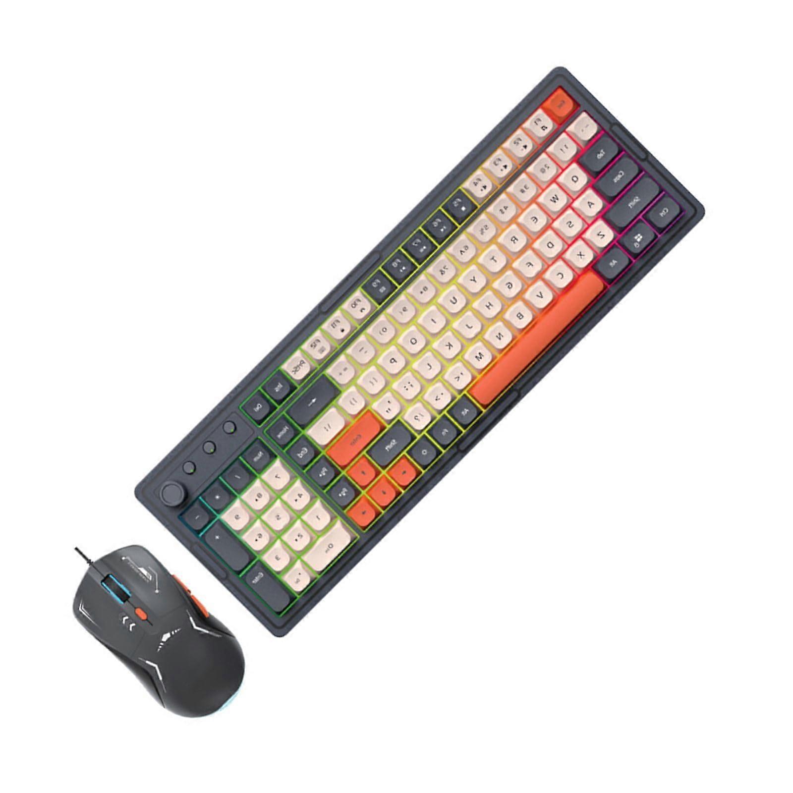Reliability Wire Keyboard and Set with Compatible Across Multiple Operating Systems Keyboard