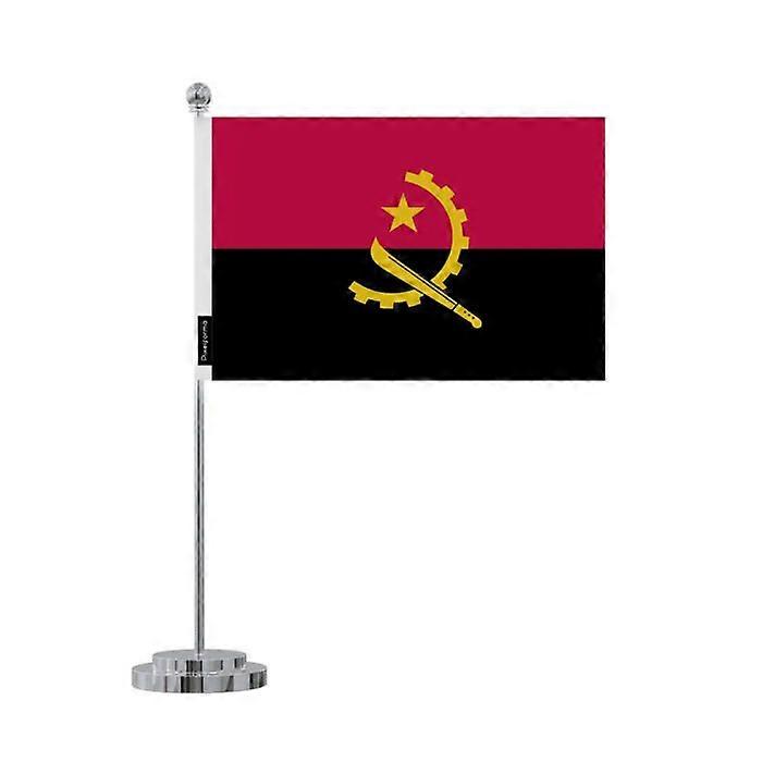 Angola desk flag in 14 x 21 cm