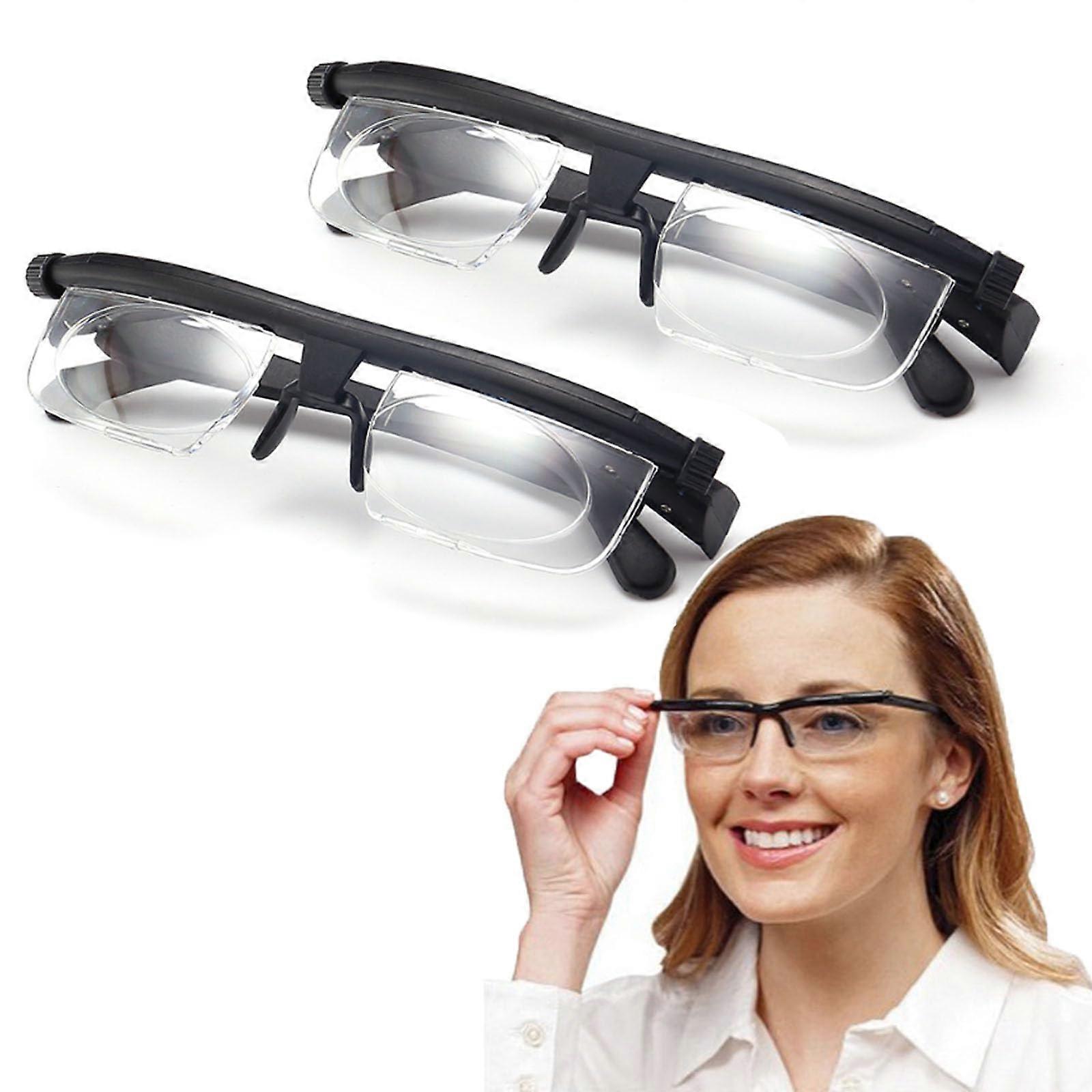 Adjustable Focus Glasses Near Far Dial Sight for Men and Women - Versatile Vision Correction Eyewear