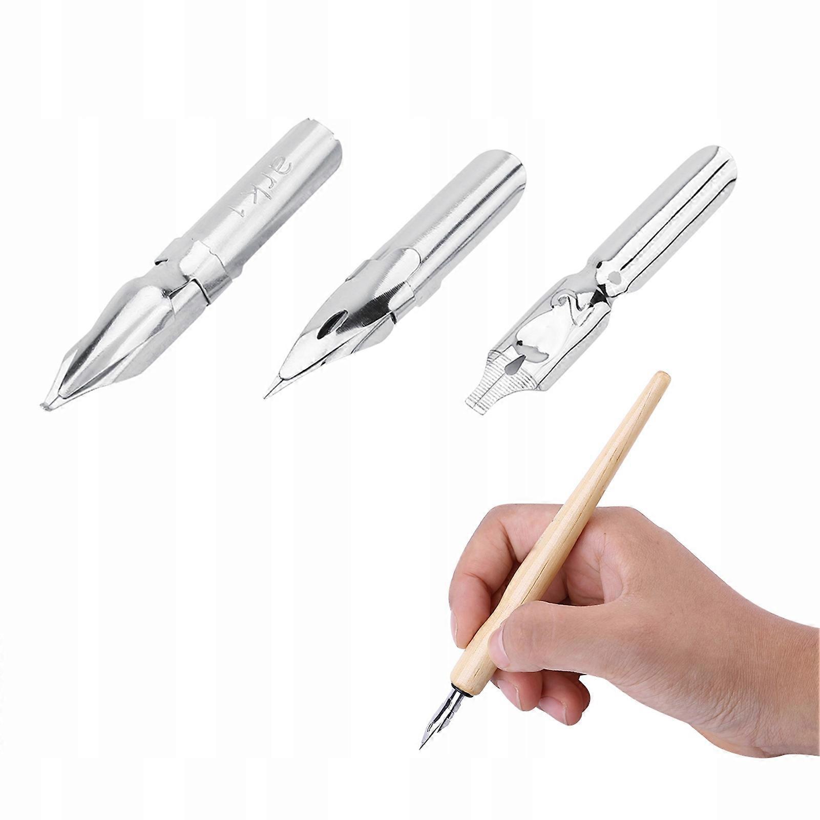 Wooden Holder With Lock + Drawing Nib