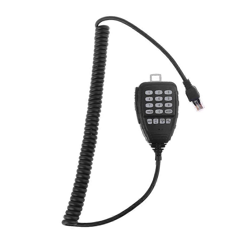 Plug with DTMF Keypad Remote Speaker Mobile Microphone for KT-8900D KT-8900 Microphone Speaker Car Mobile Radio  Black