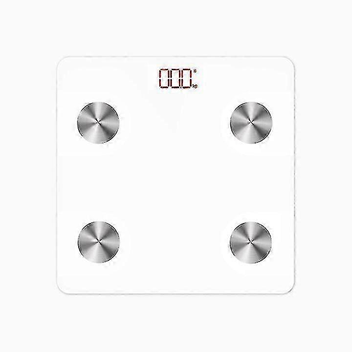 Smart BMI Scale Digital Bathroom Wireless Weight Scale - White