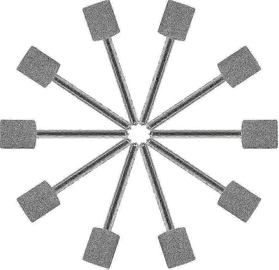 - 10 X 3 Mm Diamond Coated Cylindrical Mounted Points - Sharpened Tip - Compatible With Dremel Type Rotary Tool Scrollsqy