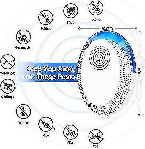 1Pcs Ultrasonic Mosquito Repellent, Ultrasonic Insect Repellent, Safety Insect Repellent, Mouse Electronic Mouse Mosquito Repellent with Trap Built-in