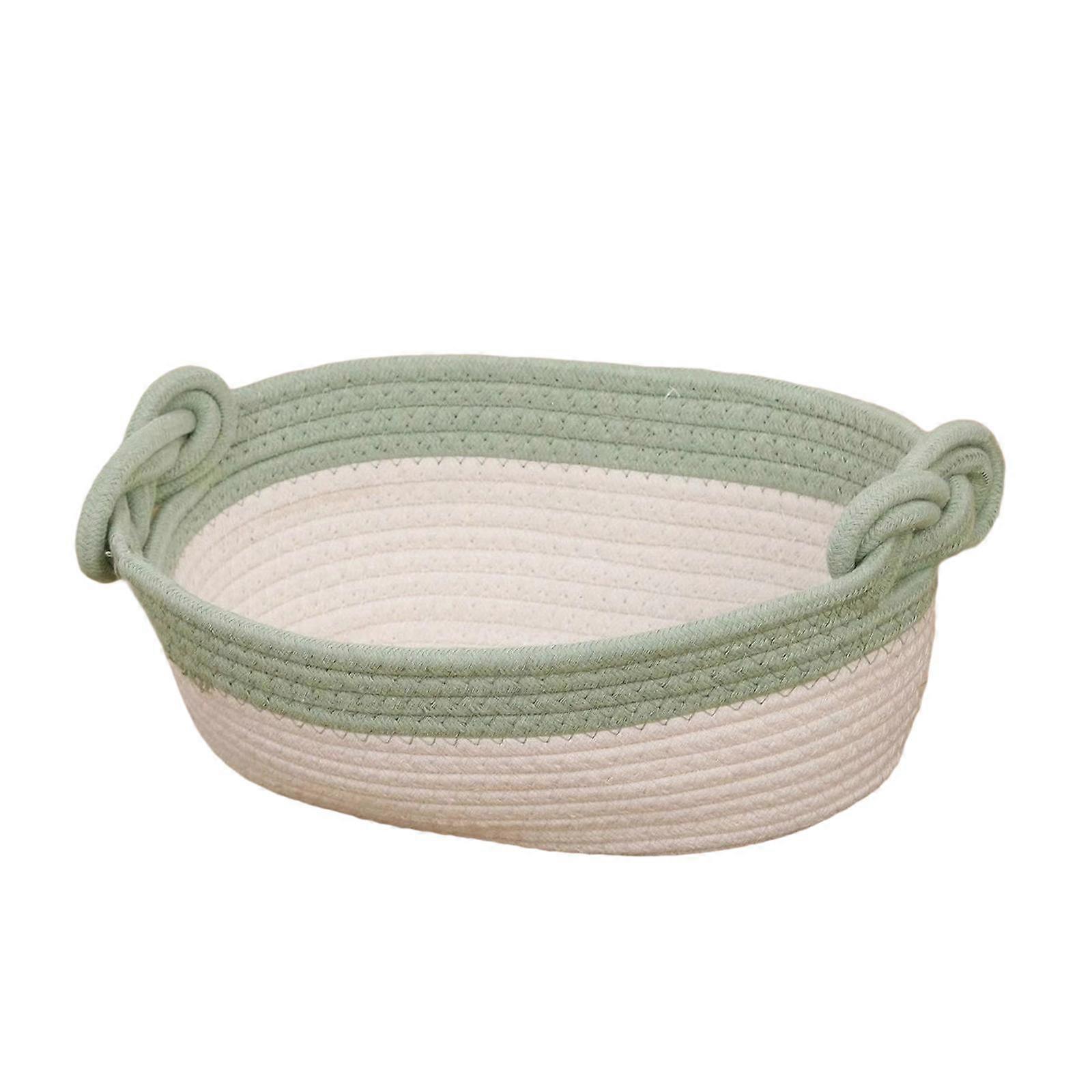 Rope Woven Basket for Organizing Storage Basket Nordic with Handles Decorative