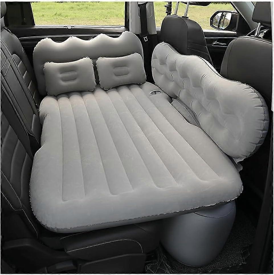 Inflatable Mattress for Vauxhall Corsa F 2020-2025, Portable Camping Air Bed with Thick Cushion, Gray Color