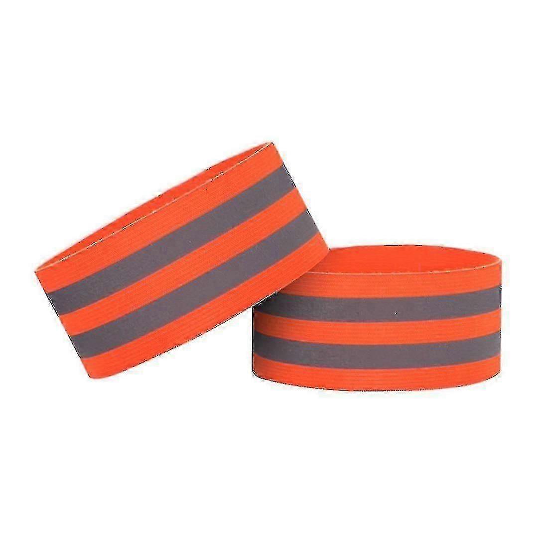 4pcs High Visibility Armbands, Highly Reflective Belt High Vis Belt, Reflective Running Reflector Strip For Arm Or Ankle-yyc