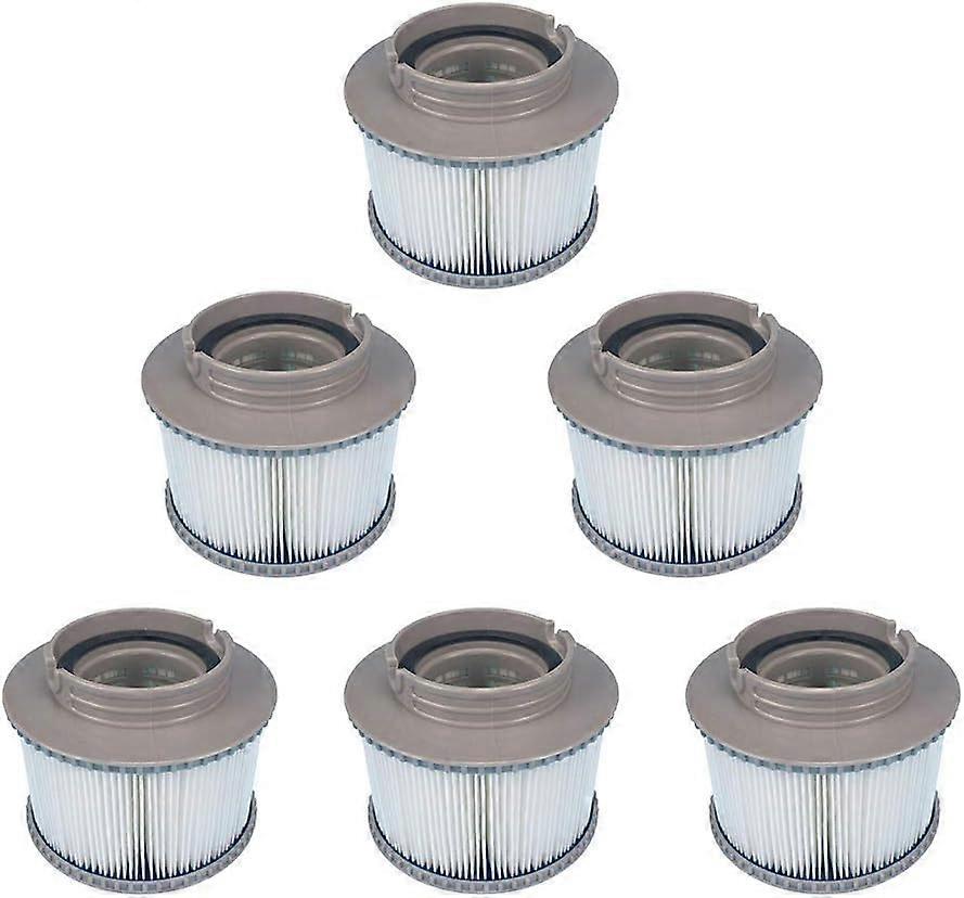6 Pack Replacement Hot Tub Filters for MSPA FD2089, Filter Cartridge Pump Fits MSPA All Current Hot Tubs 6 pieces