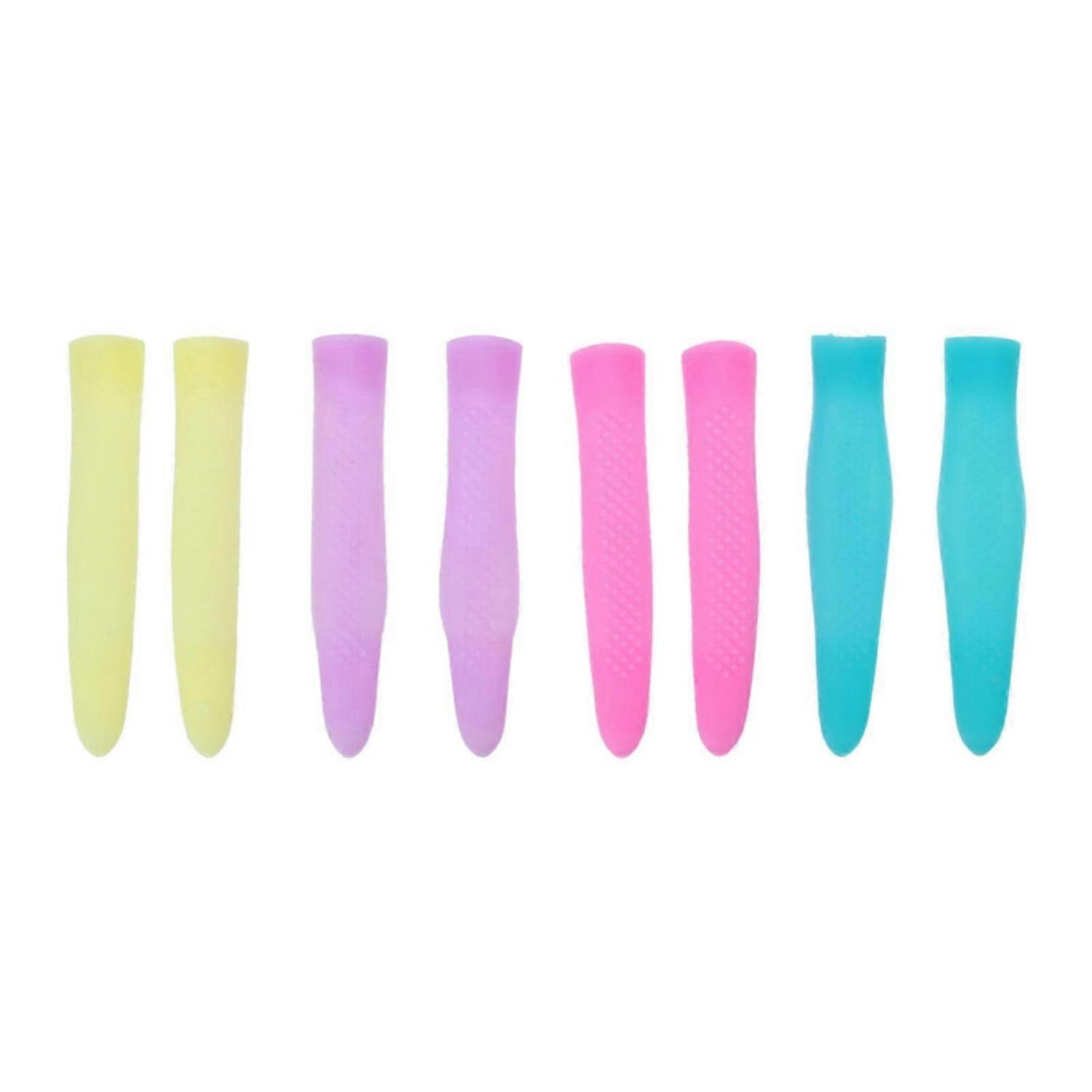 4 Pairs Non-slip Cuticle Scissor Handle Cover Cuticle Cutter Handle Sleeve