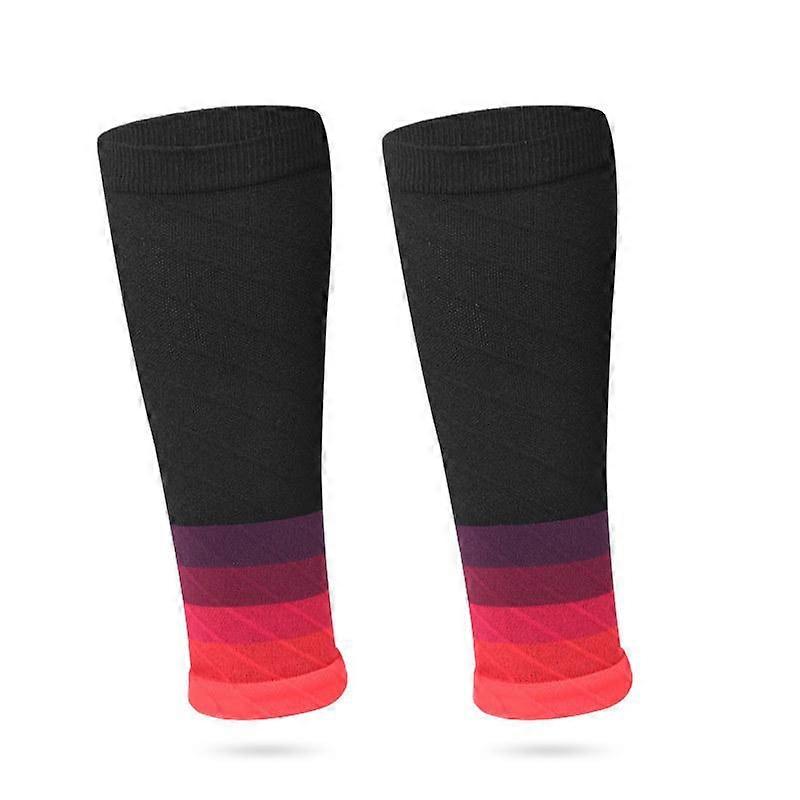 1 Pair Calf Sleeves Running Sports Leg Elastic Compression Sleeve Socks For Outdoor Sports Fitness ZPG