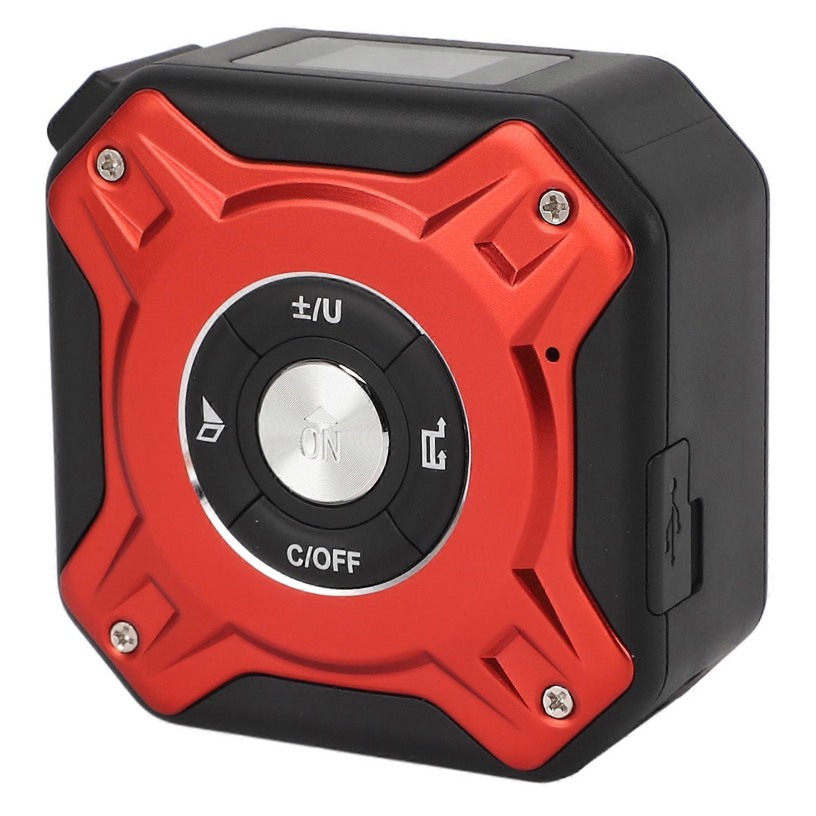 Laser Distance Tape Measuring Tool 3 in 1 5m 40 Meter Accurate Data Storage Laser Tape Measure for Bearing Testing Black Red