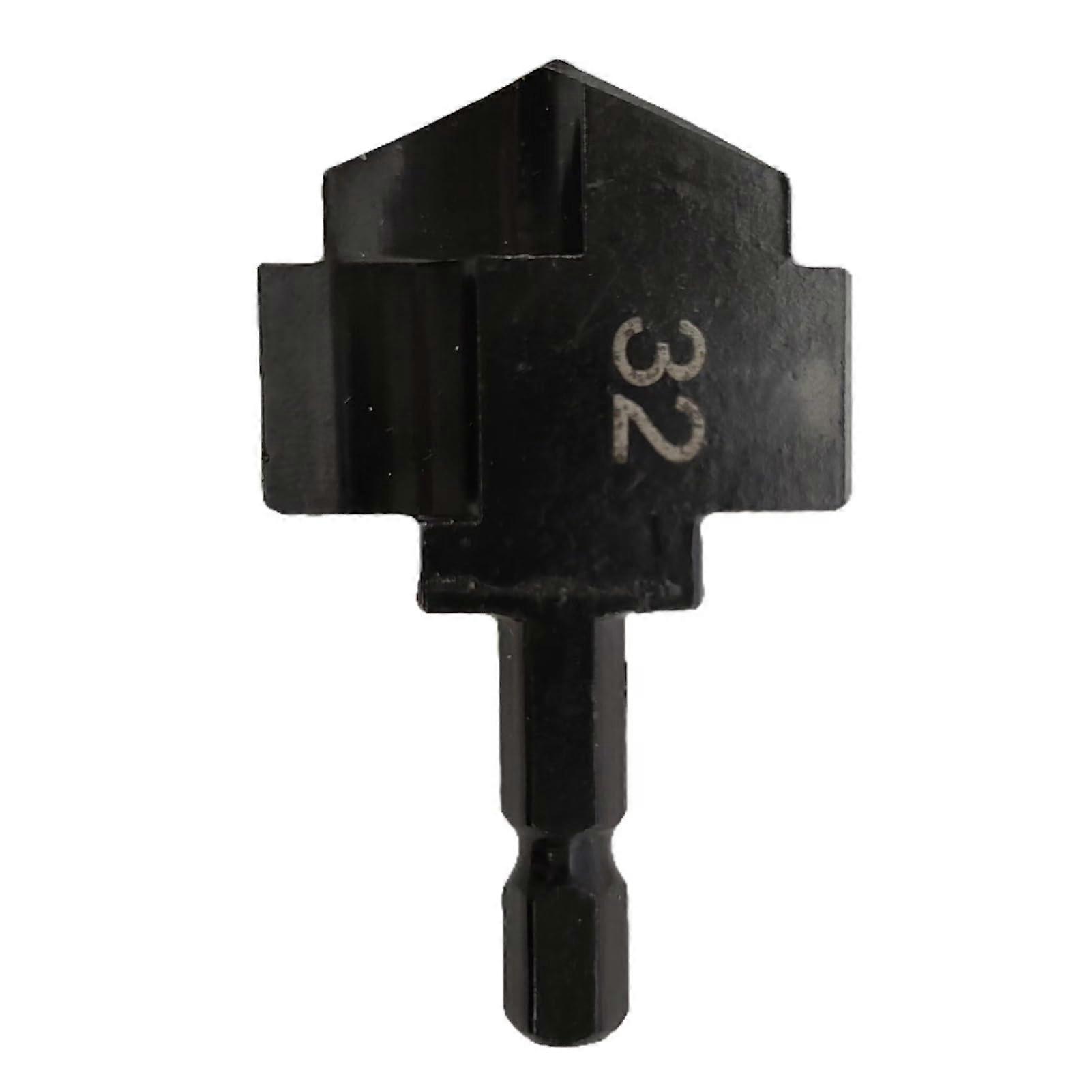 Pipe Reamer Kit 3 Pieces Pipe Wings Rice Drill Bits HSS TI Coated Hex Shank 1/4 Inch Drill Bits for PPR Plastic Products Black