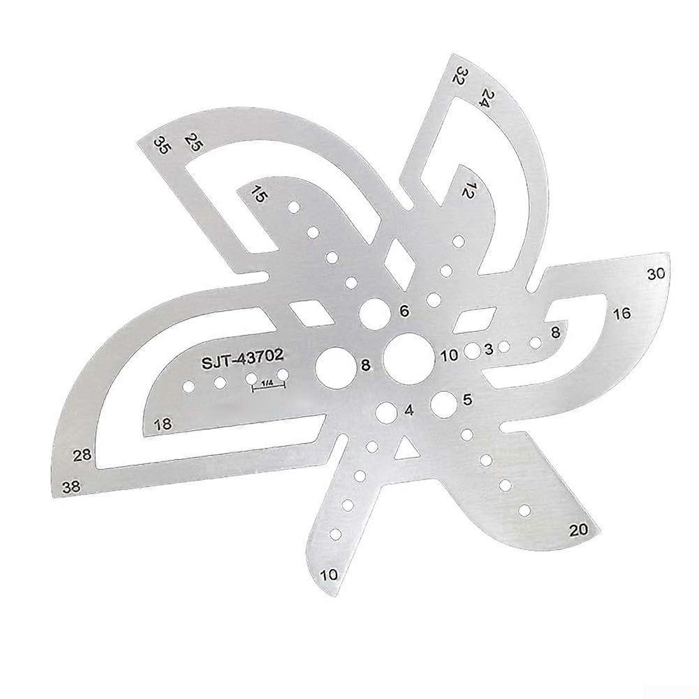 Stainless Steel Messwerkzeug with Rounded Corners for Leather Craft and Belt Cutting, Durable and Precision Tool