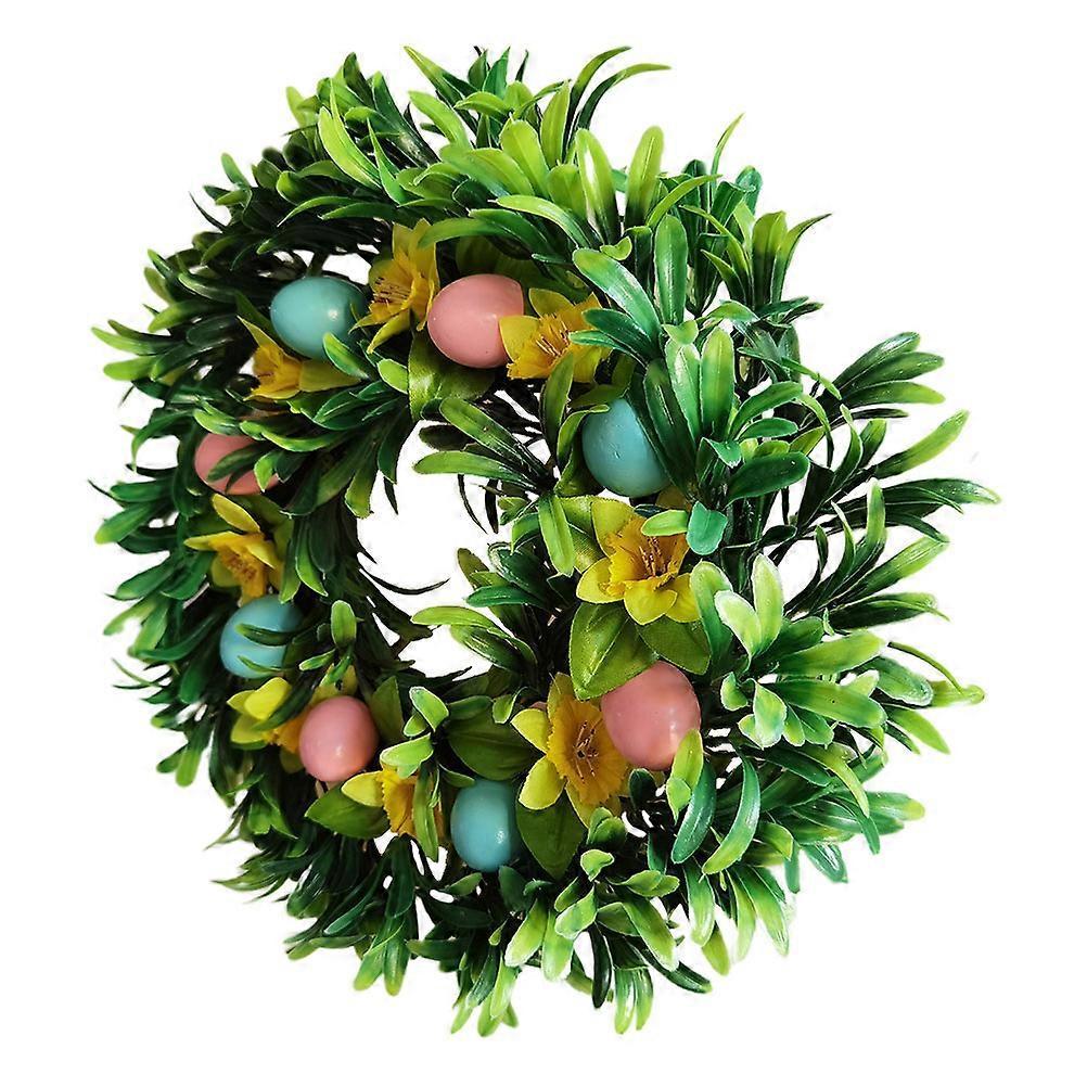 Wreaths for Front Door Easter Wreath Pendant Realistic Details Window Decor 30CM Plastic 1 Piece