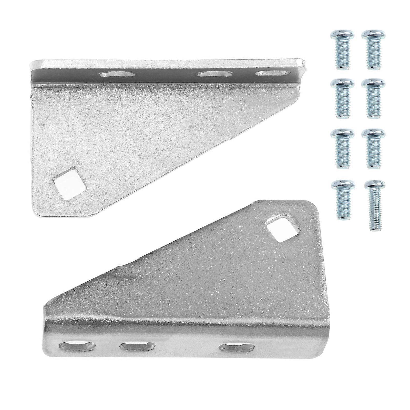 Stainless Steel Freezer Door Hinge Replacement Deformation Resistance Rectangular Shape 2Pcs