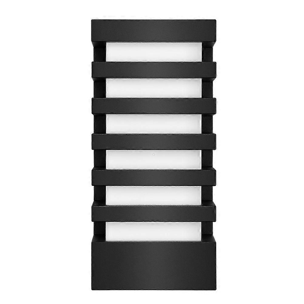 Front Porch Light Led Wall Lamp Black Rectangular Shape Low Power Consumption For Indoor And Outdoor Use 1Pcs