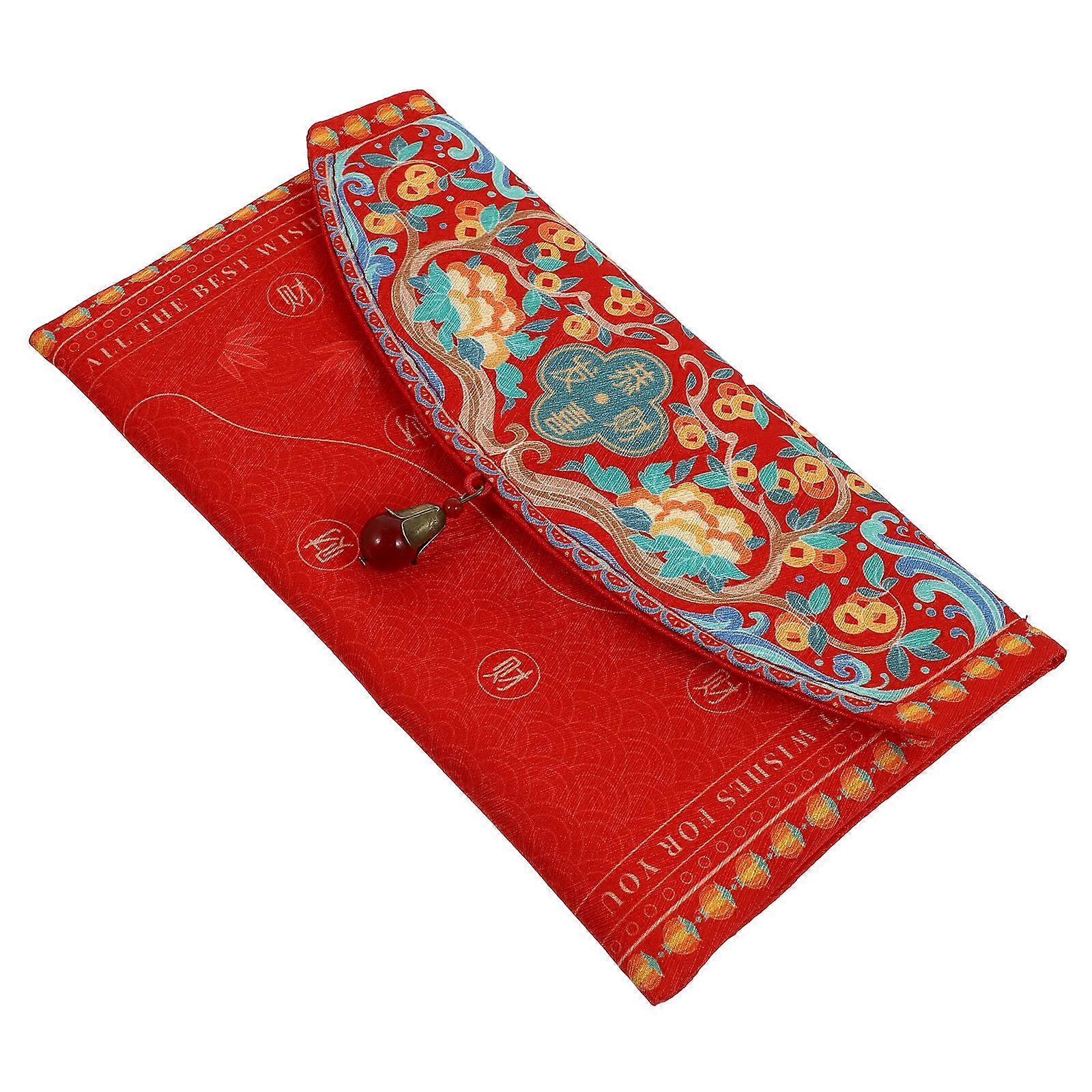 Red Envelopes Chinese Lunar Year Envelope Traditional Chinese Style present Giving 20.5X11X1CM 1Pack
