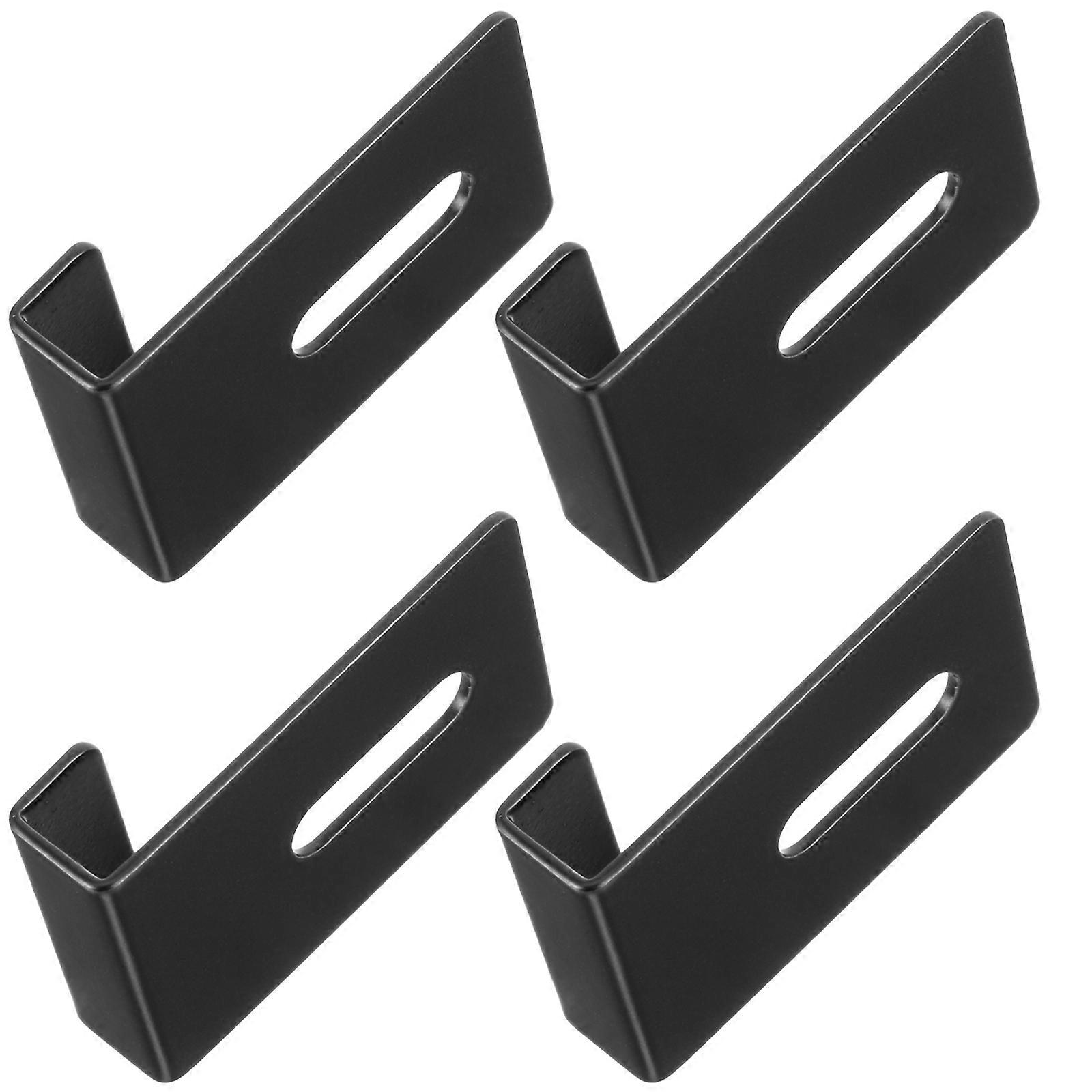 4pcs Frameless Mirror Clips Wall Mounting Brackets Durable Tile Display Rack for Secure Mirror Installation