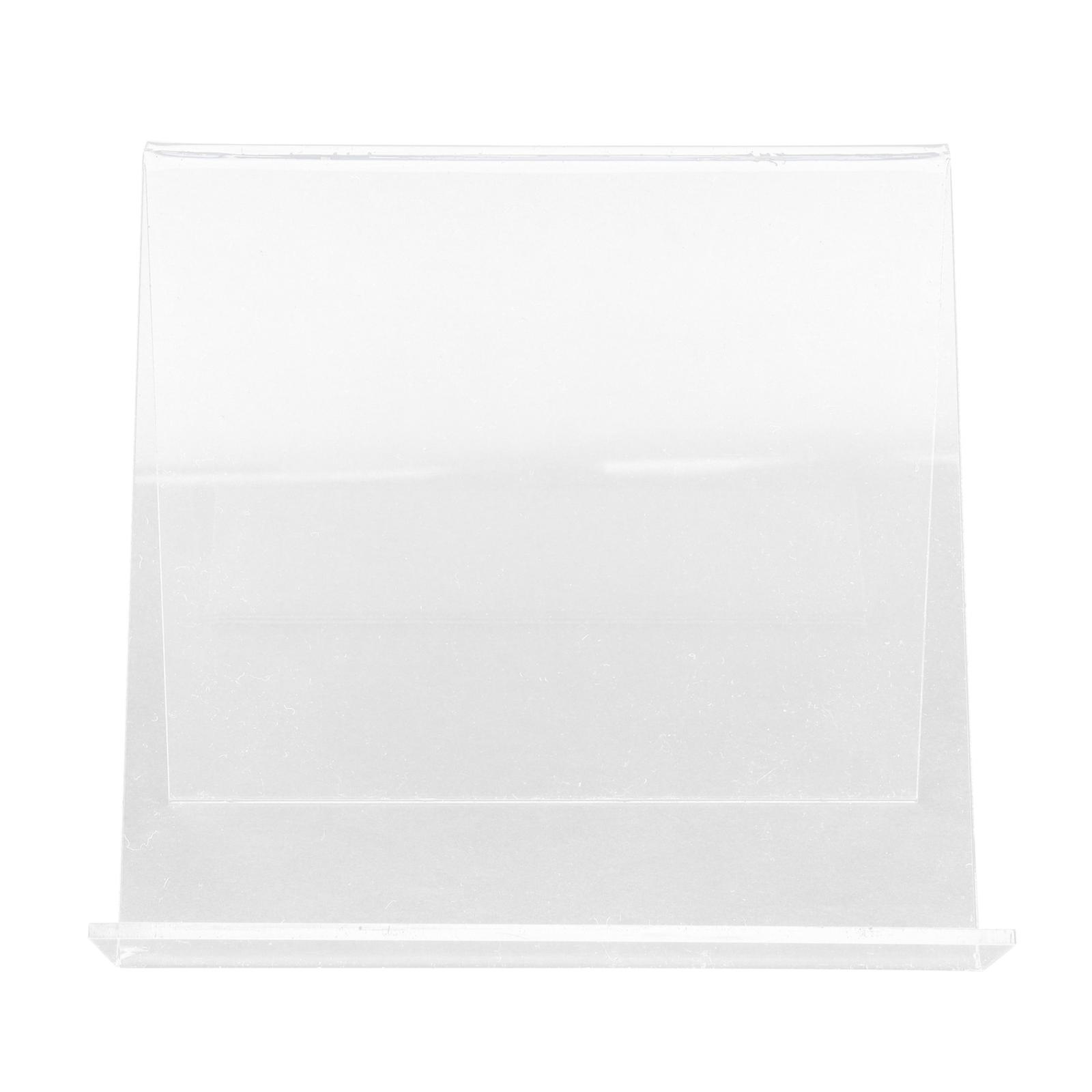 Music Vinyl Rack Simple Design Acrylic Record Storage For Library Use 1Set