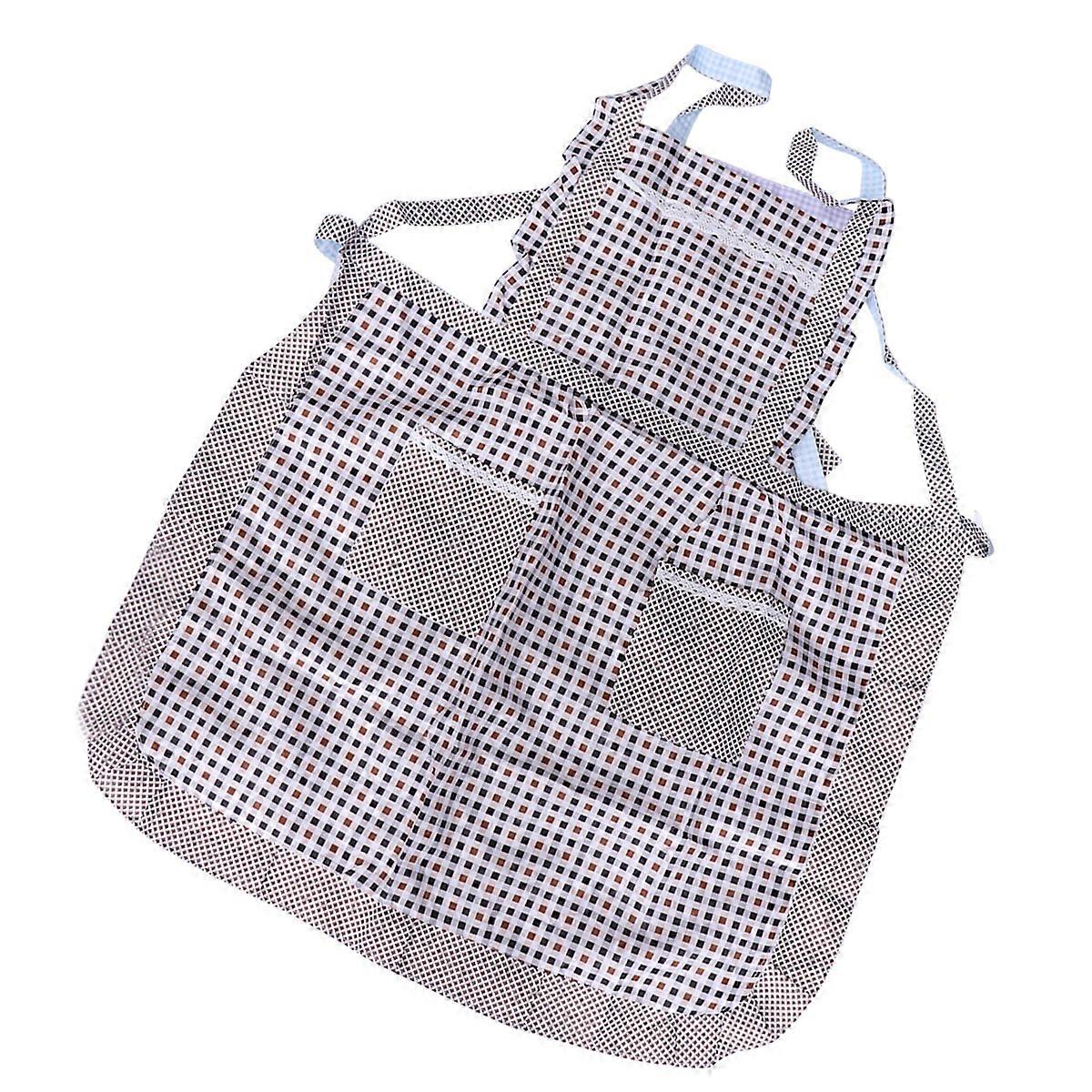 Aprons for Cooking Simple Waterproof Oil-Proof Apron for Kitchen Use Housework Multi-Colored 76 x 75 x 56cm 1Pack