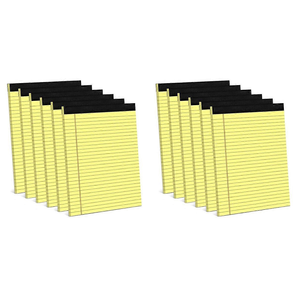 6PCS Note Pads 8.5 x 11.75Inch Narrow Ruled Lined Writing Note Pads