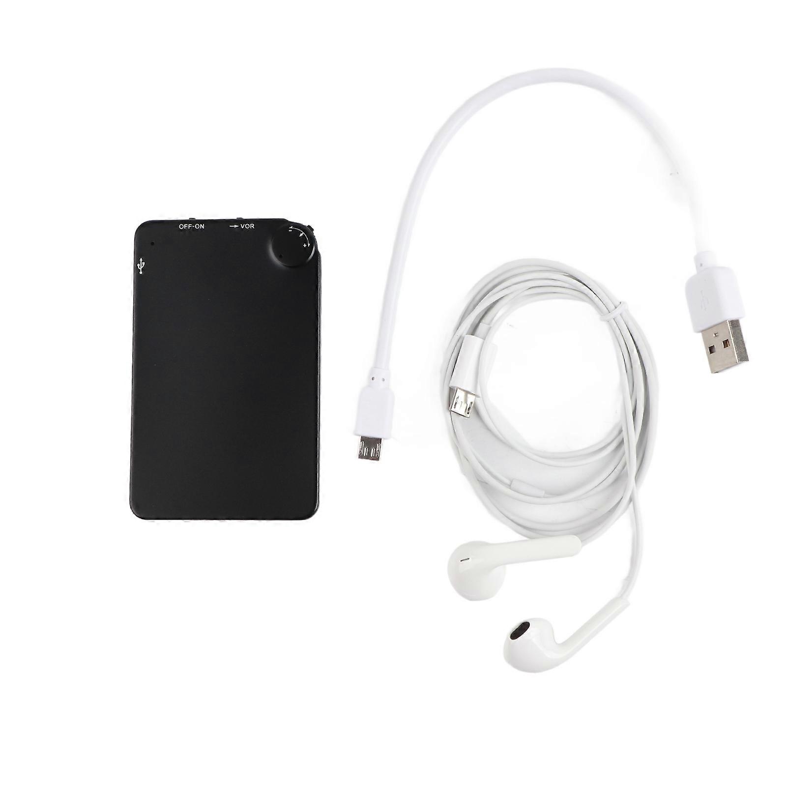 Portable Voice Recorder with Adjustable Noise Reduction for Meetings and Study, Neutral English, Black, 32GB