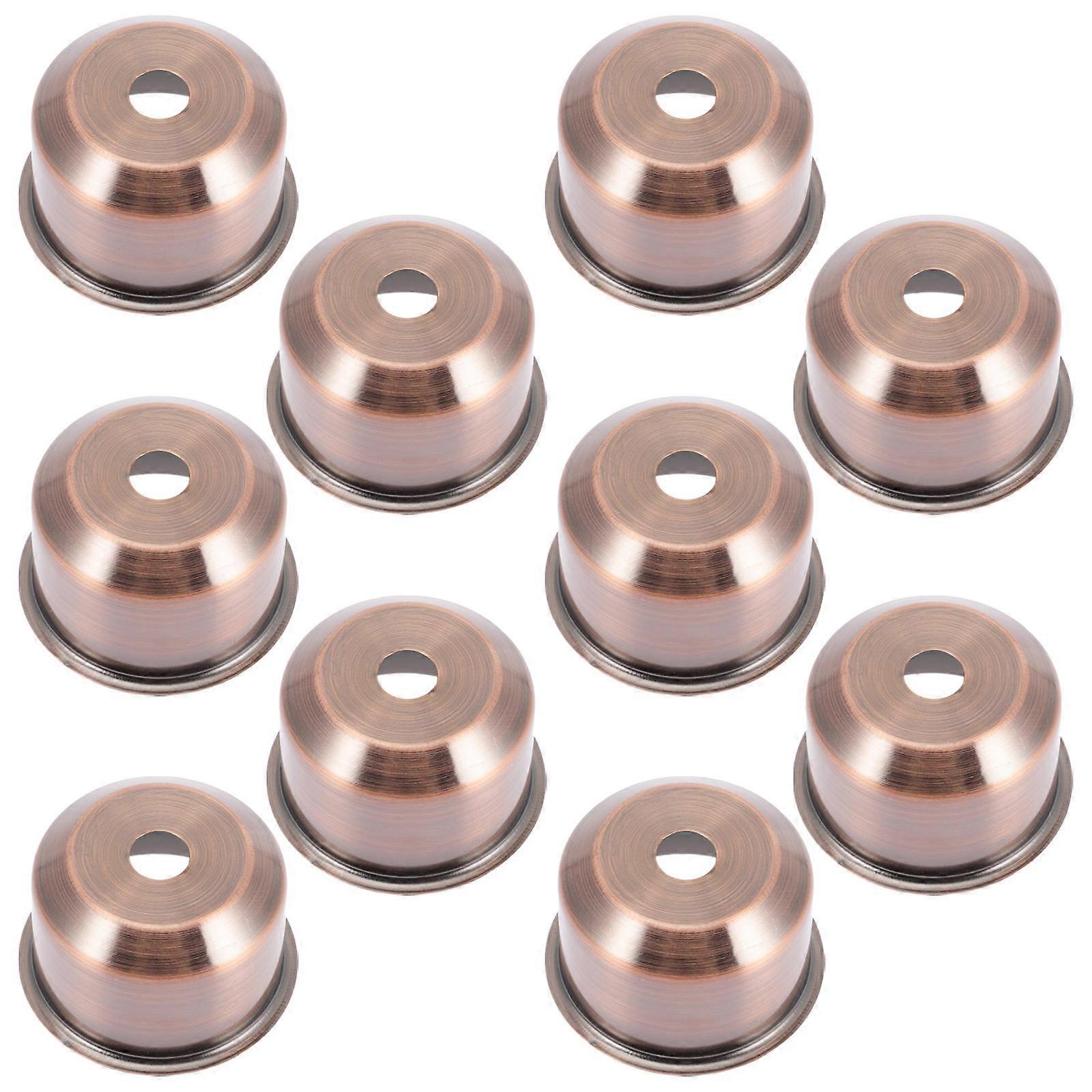 Light Bulb Accessories E27 Lamp Cup Base Round Shape Simple Structure For Diy Projects 10Pcs