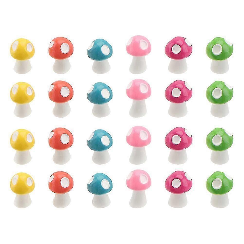 100個の人工多肉植物キノコガーデンスタチューキノコ小さなテラリウムデコレーションテラリウム植物