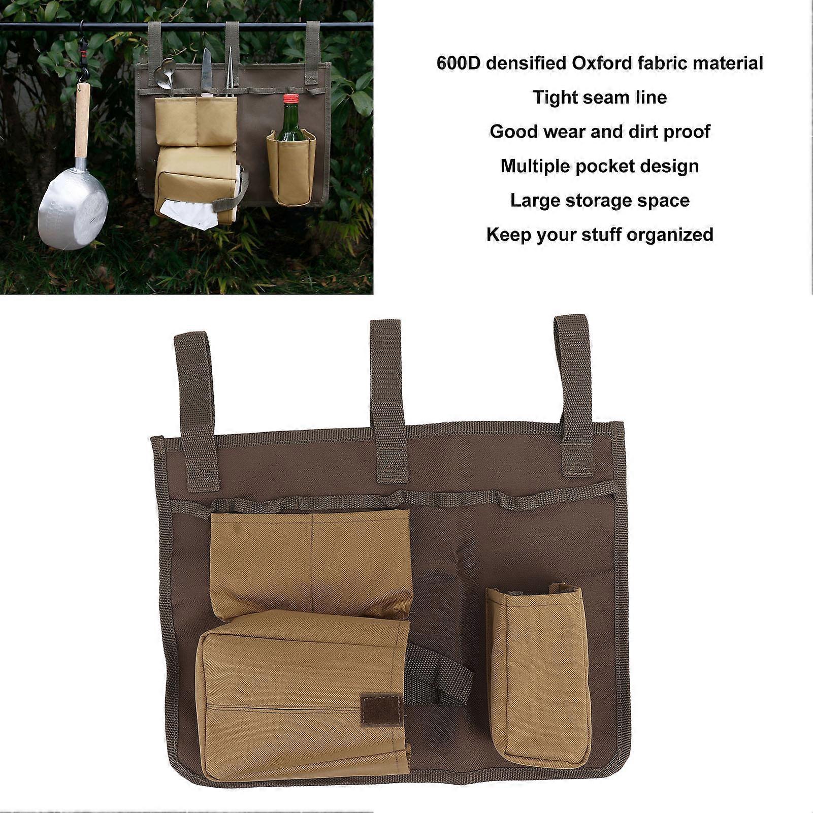 Functional Housekeeping Cart Caddy, Ammo Storage with Divided Compartments for Convenient Carry, Belt Attachment and Zippered Opening, Durable Oxford