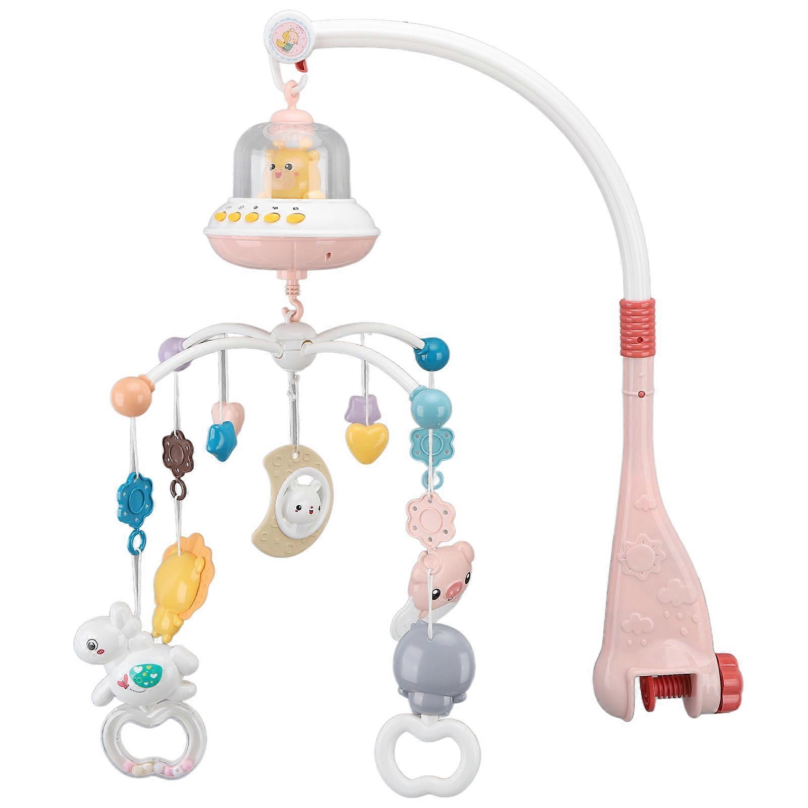 Baby Mobile Hanging Rotating Animals Night Lights Relaxing Music Baby Plastic Mobile with Projector Type 2