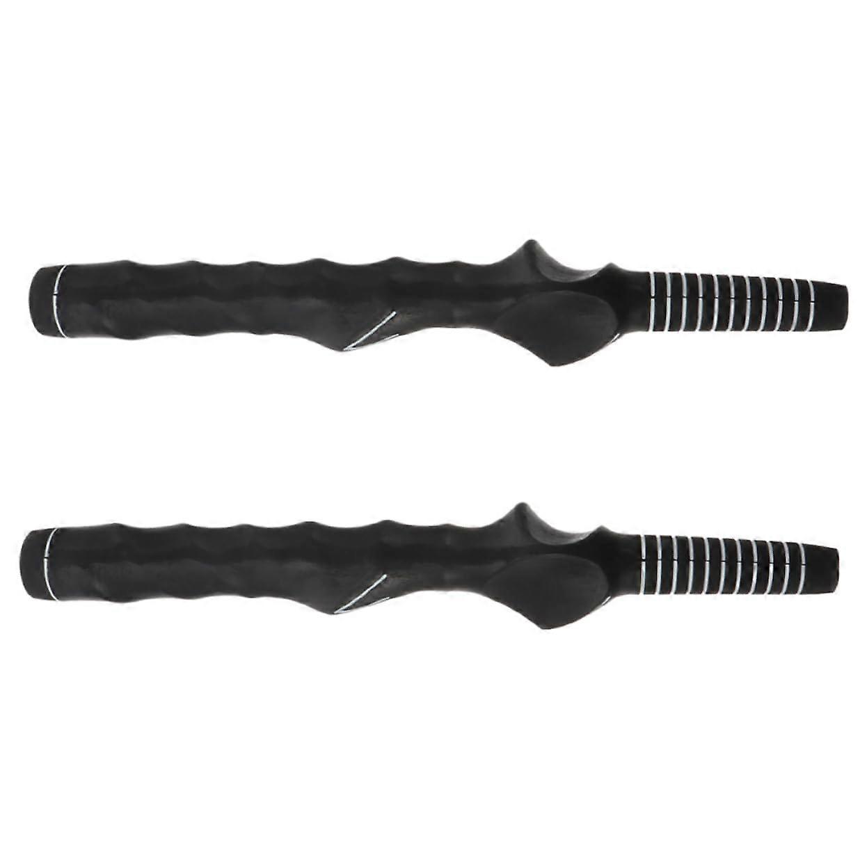 Golf Grips 2-Pack - Non-Slip Rubber Golf Club Handles for Enhanced Stability and Control, Black Color, Durable Design