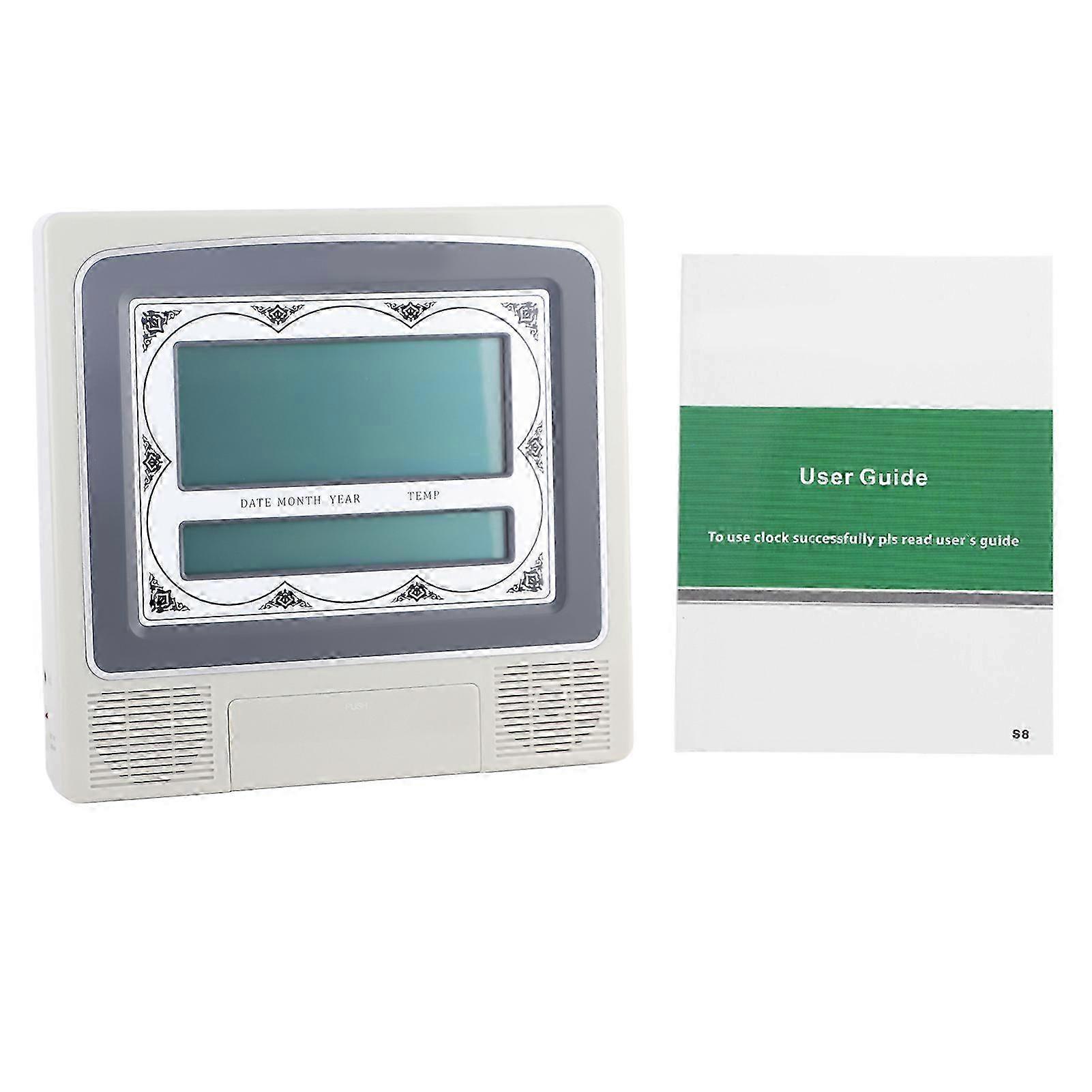 1pc Islamic Prayer Azan Athan Alarm Wall Table Clock with Pen