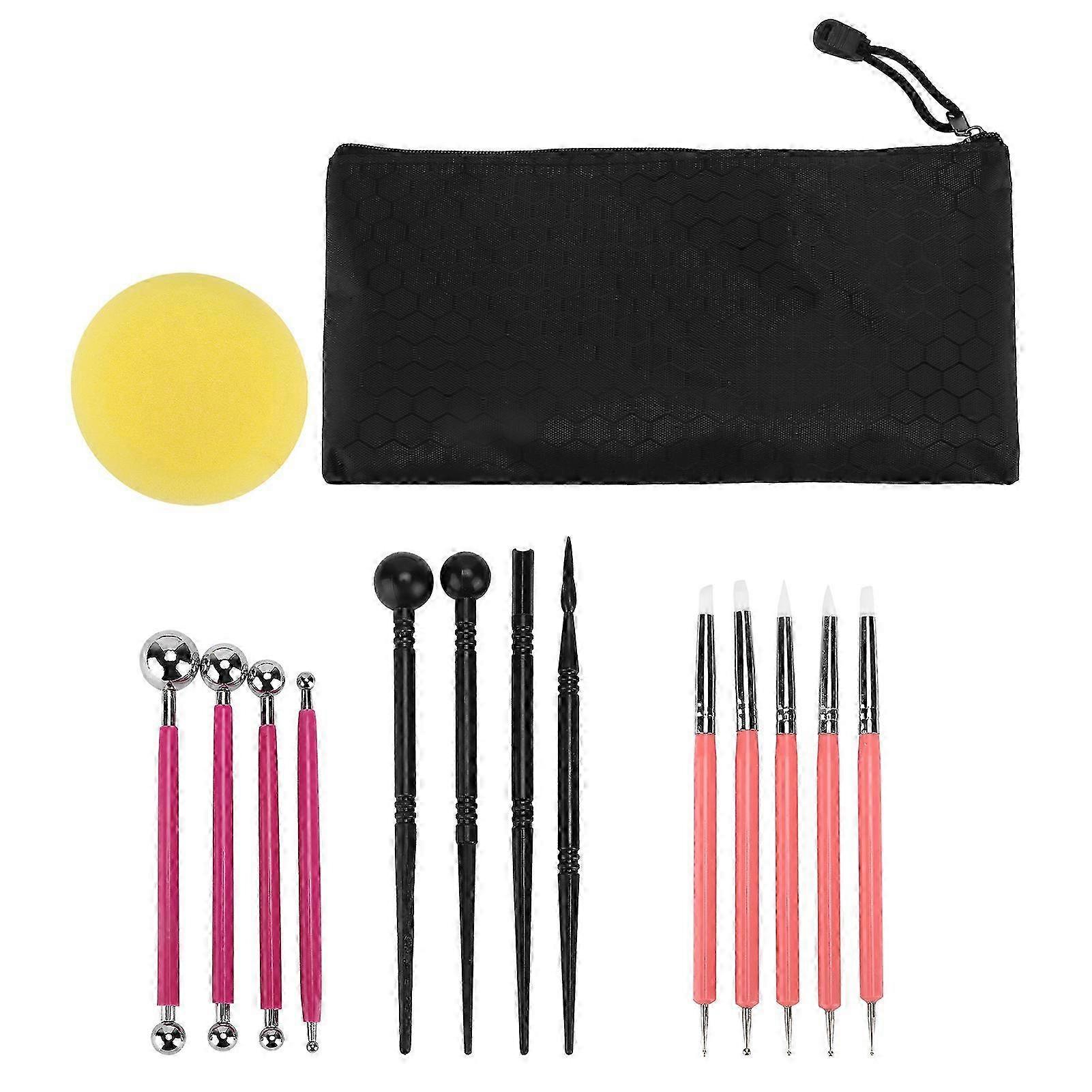15 Pcs Polymer Clay Modeling Tools Multipurpose Carving Silicone Knife Pottery Supplies